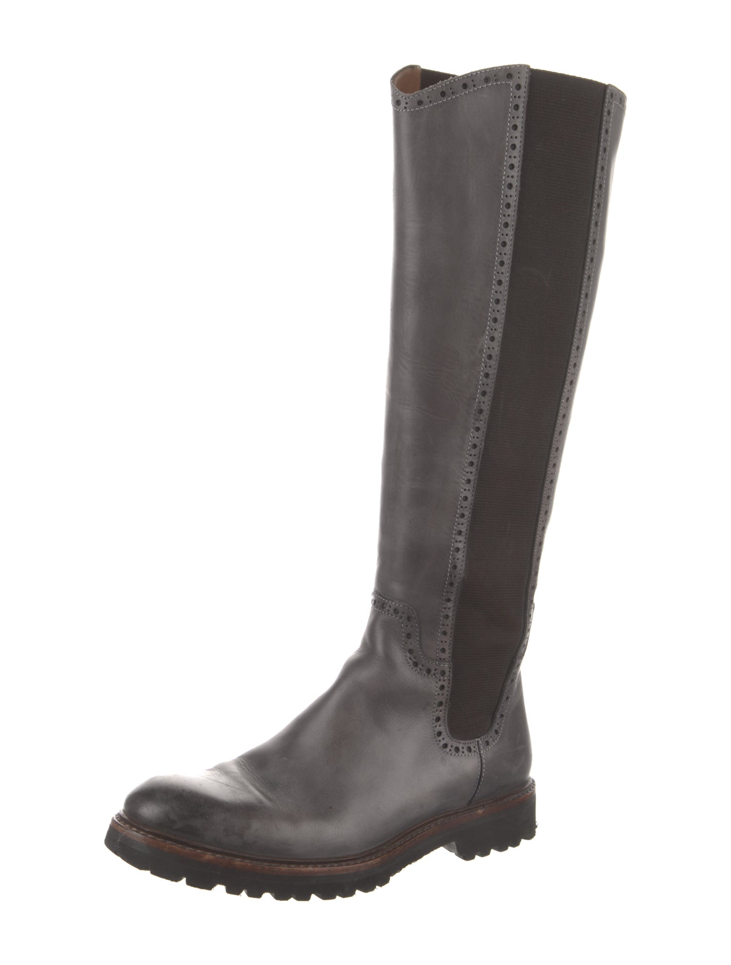 Lukure Leather Lasercut Accents Riding Boots
