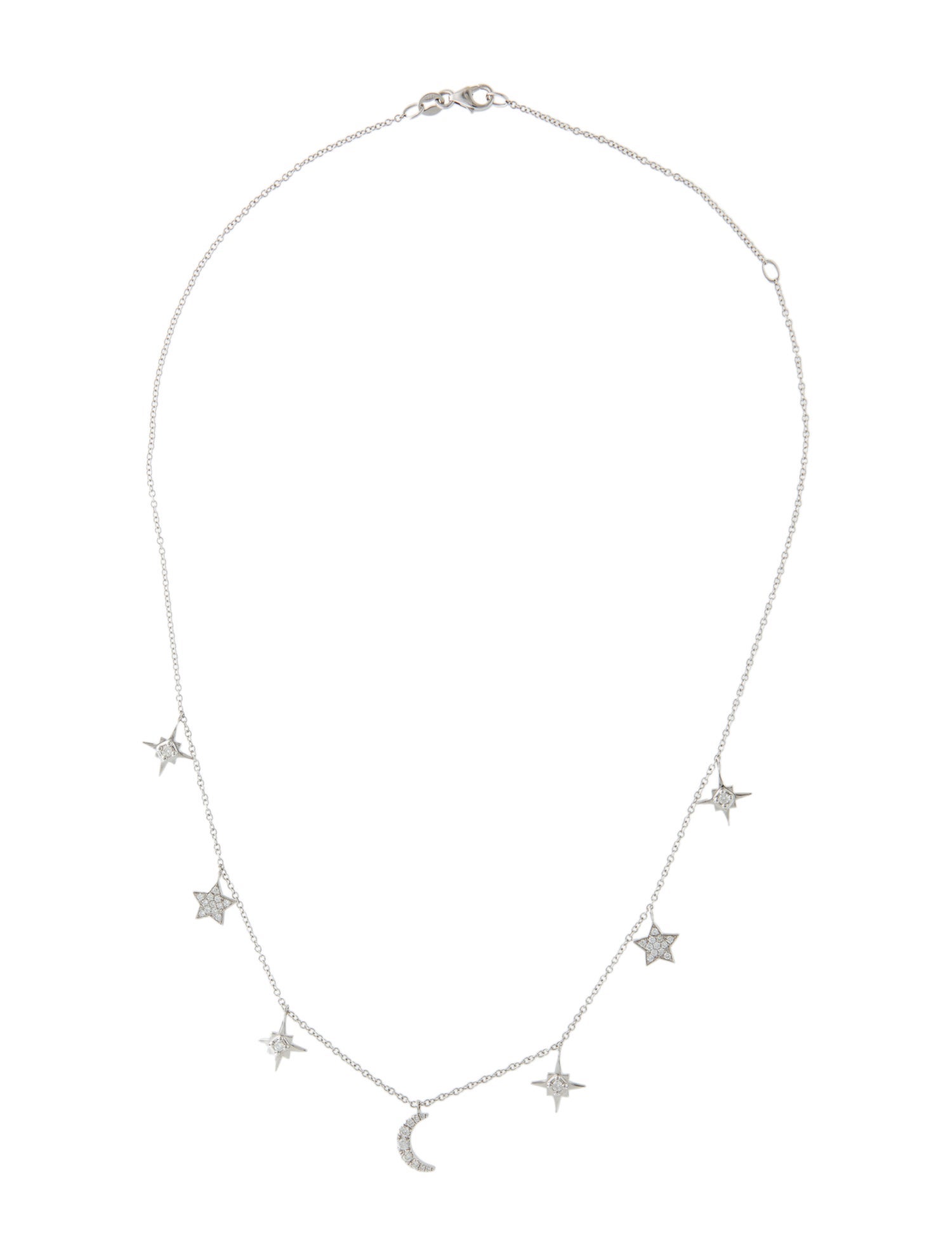 Luna Skye 14K Diamond 'It's Written In The Stars' Charm Necklace
