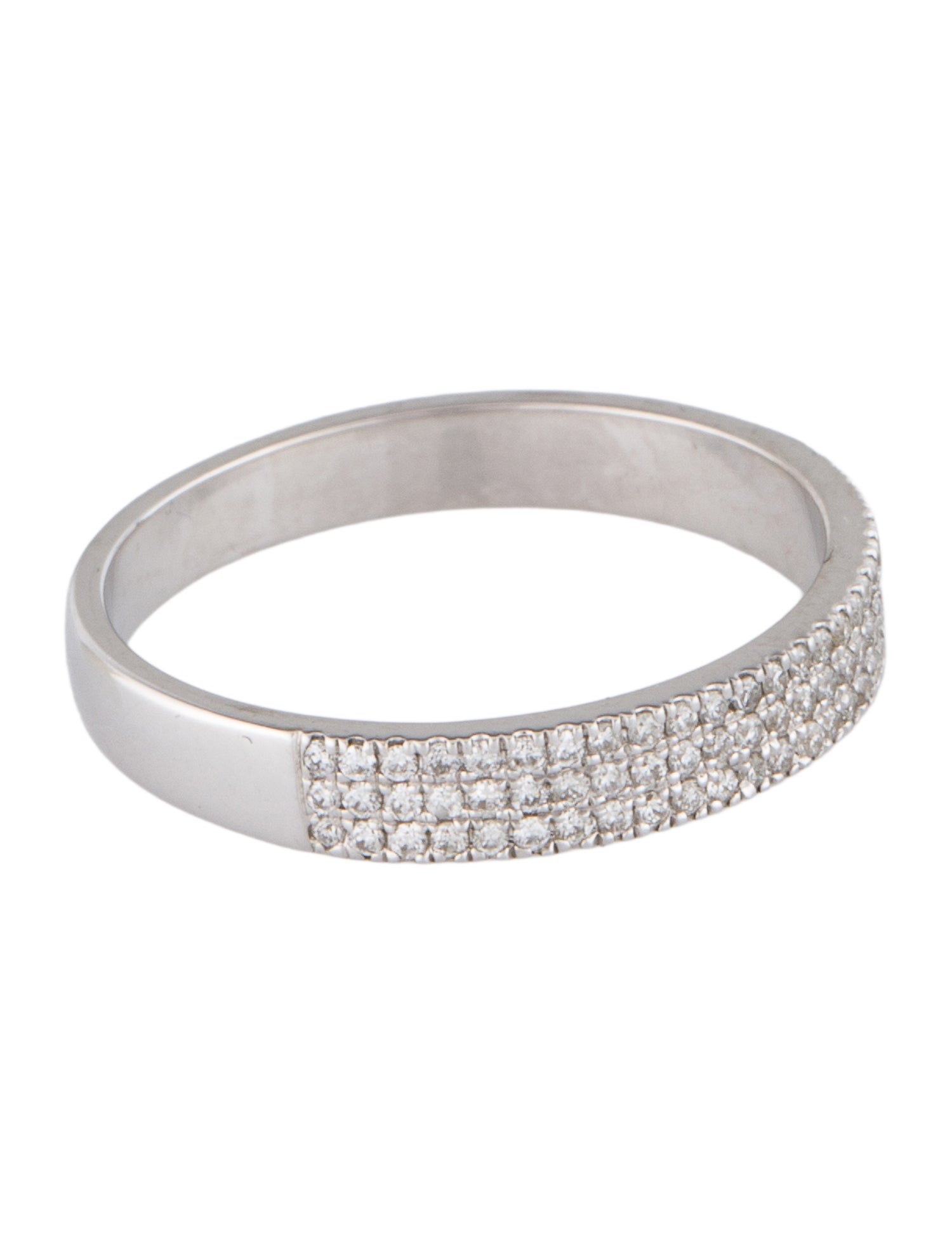 Luna Skye 14K Three Row Diamond Ring