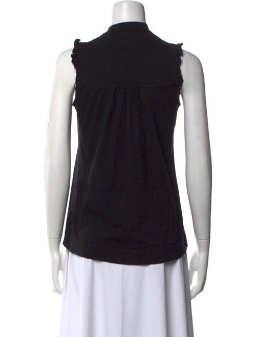 Luxory Mock Neck Sleeveless Blouse