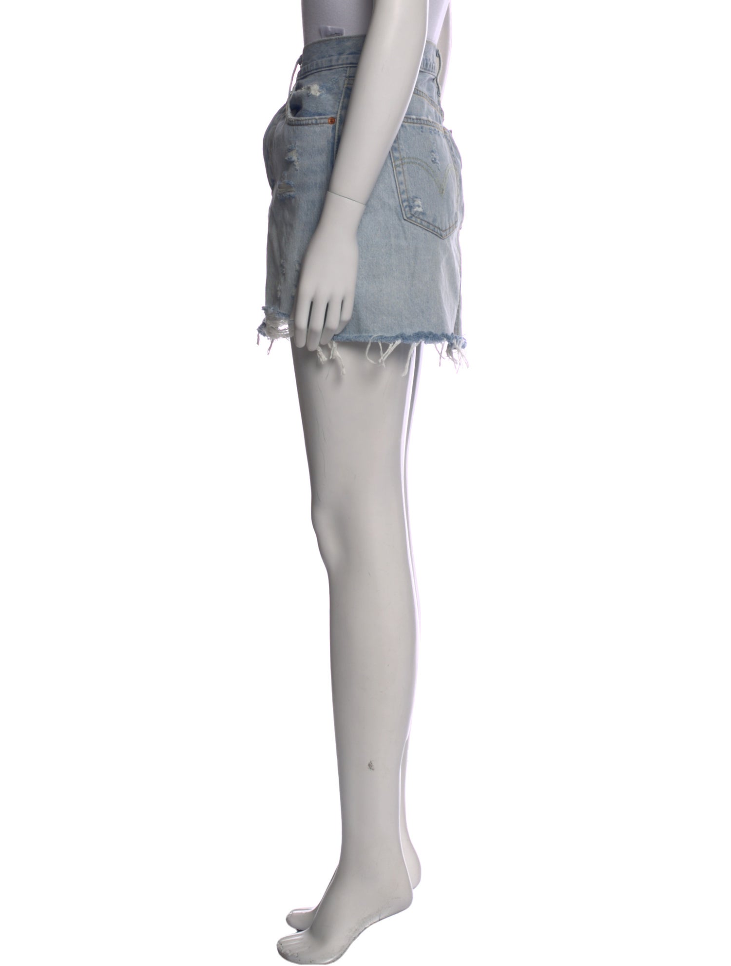 Levi's Authorized Vintage Raw-Edge Trim Mini Skirt