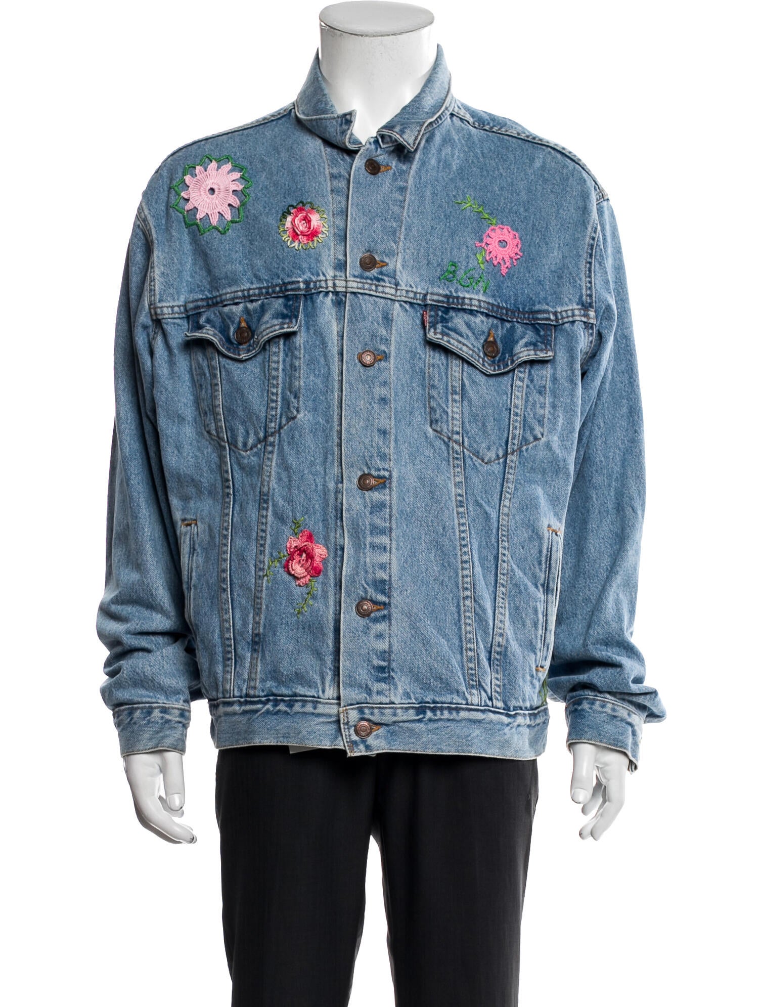 Levi Strauss Graphic Print Denim Jacket