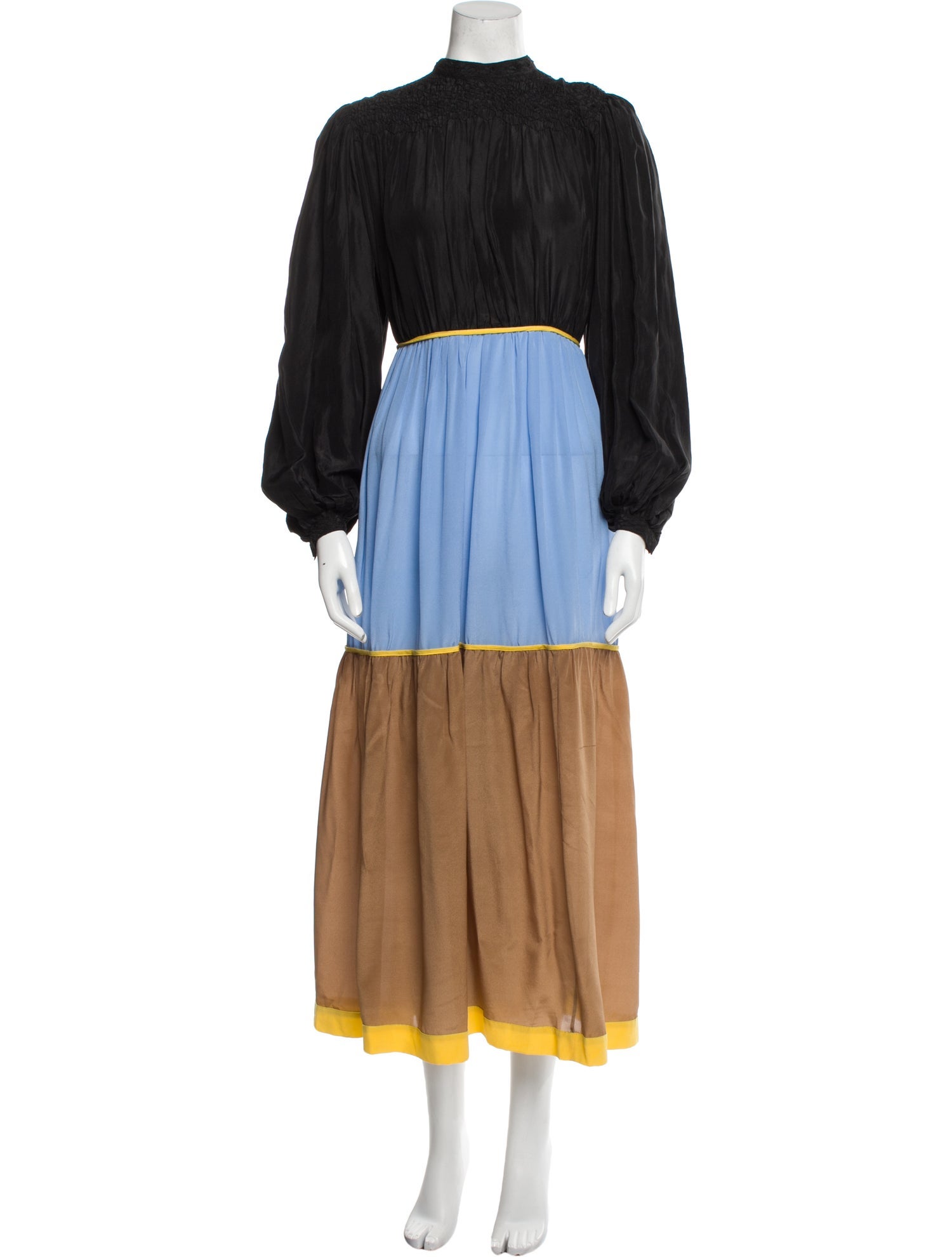 LOVE Binetti Mock Neck Long Dress