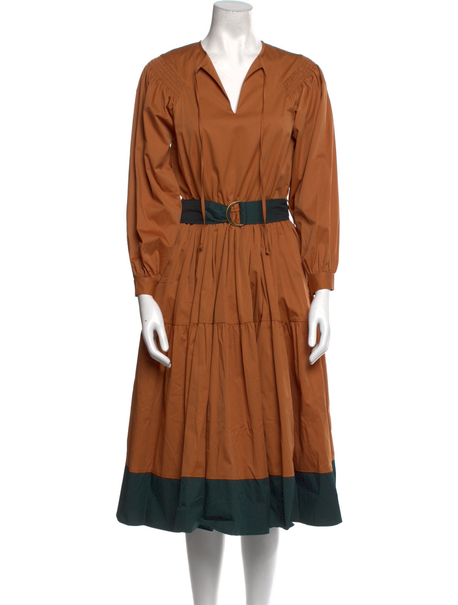 LOVE Binetti V-Neck Midi Length Dress