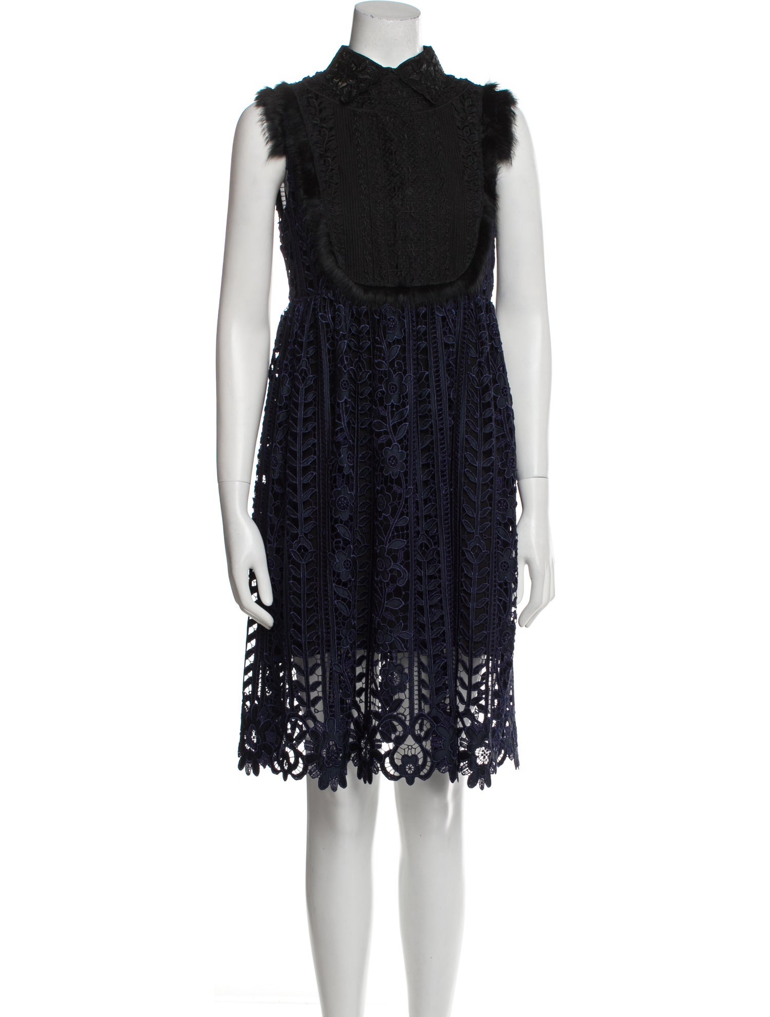 LOVE Binetti Silk Knee-Length Dress