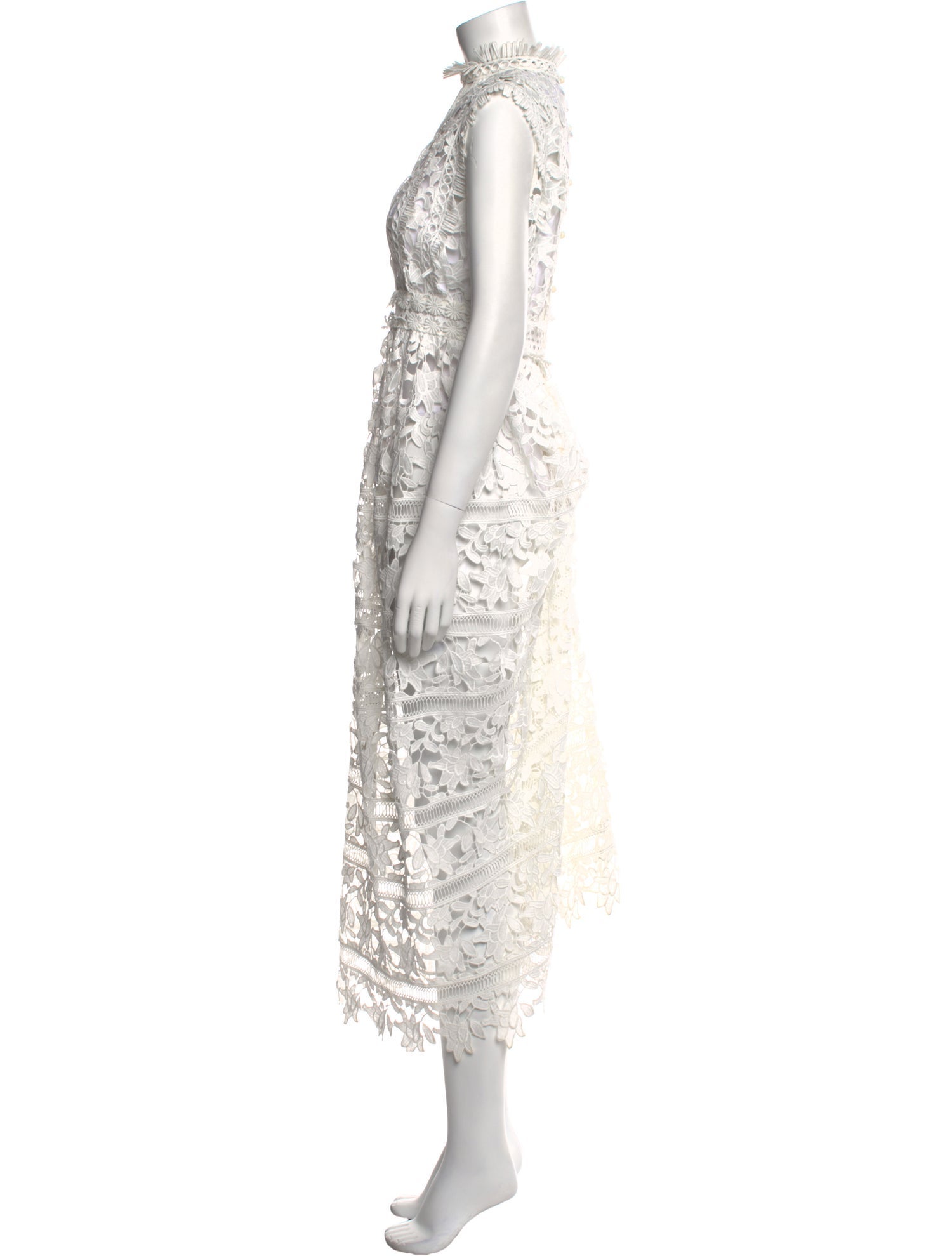 LOVE Binetti Lace Pattern Midi Length Dress