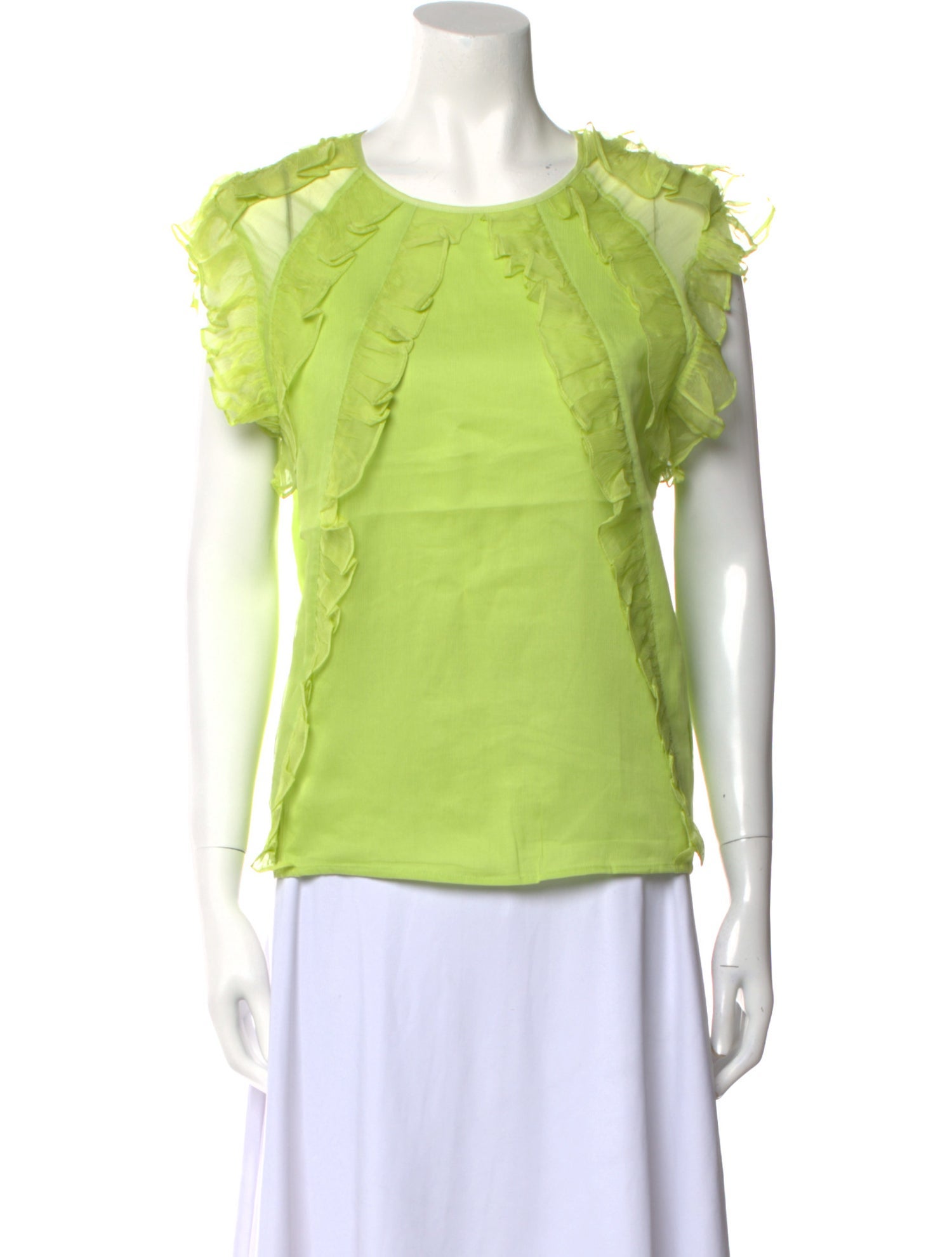 LOVE Binetti Silk Crew Neck Blouse w/ Tags