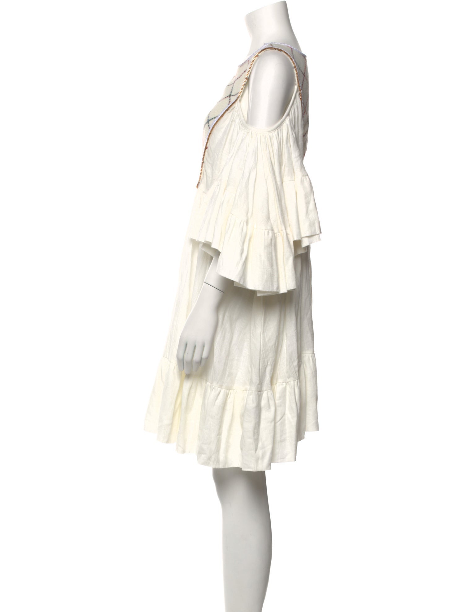 LOVE Binetti Scoop Neck Mini Dress