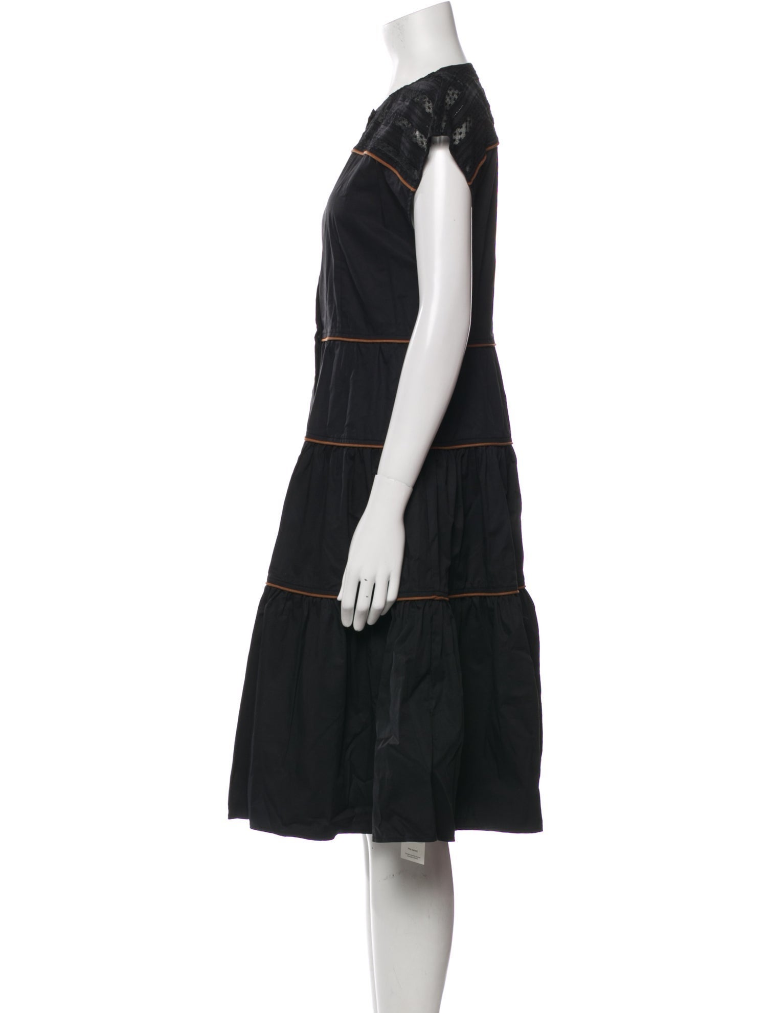 LOVE Binetti Crew Neck Knee-Length Dress