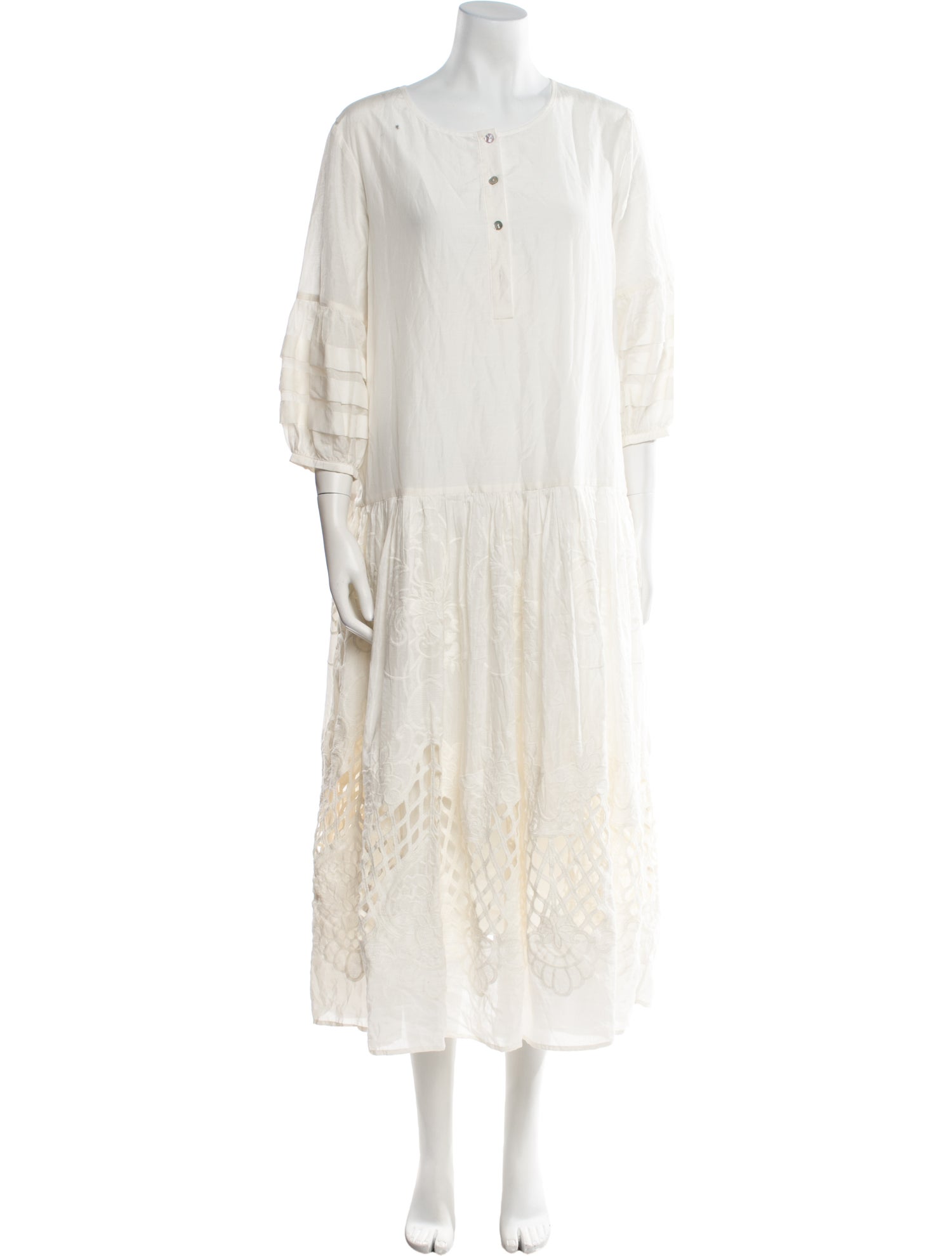 LOVE Binetti Scoop Neck Midi Length Dress