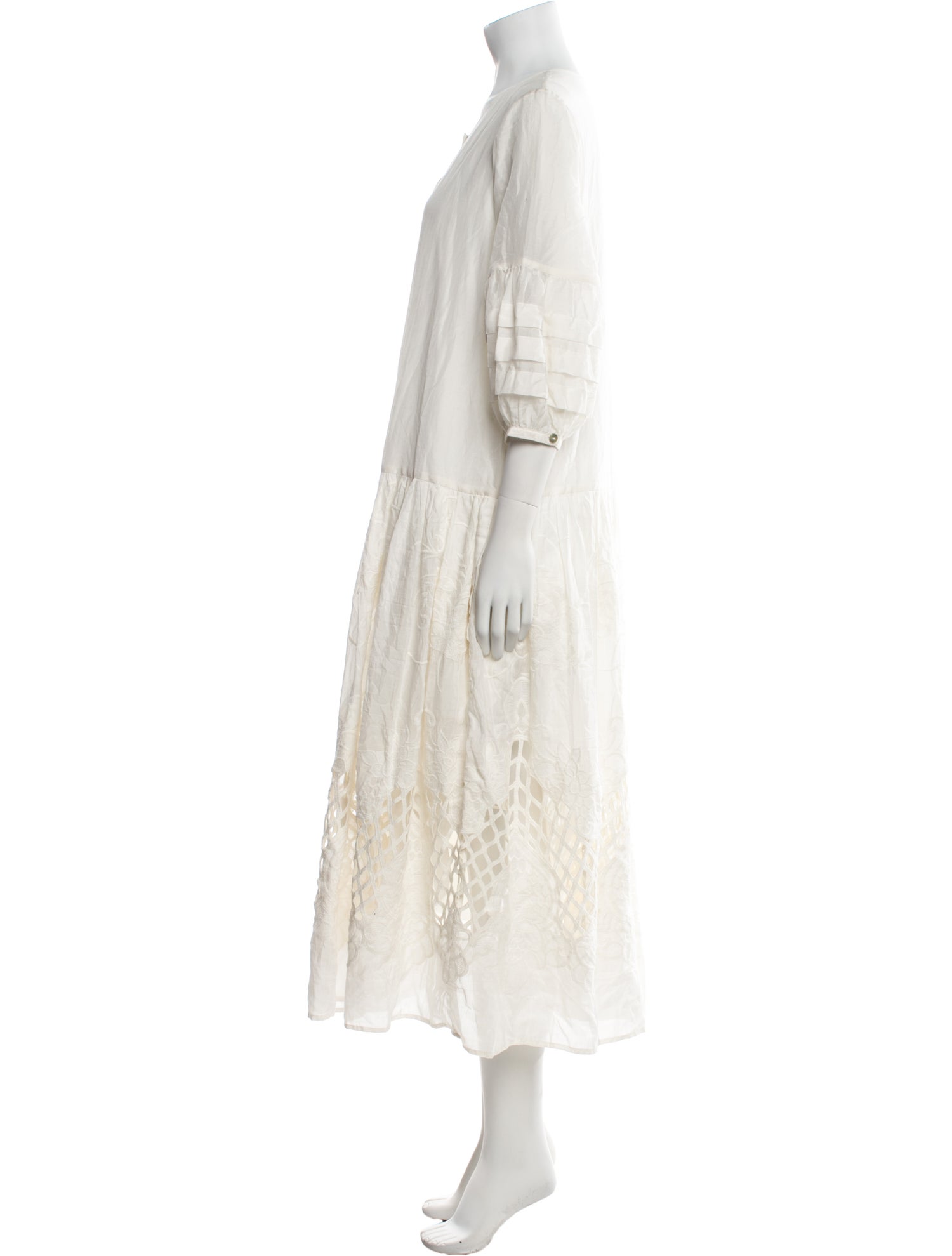 LOVE Binetti Scoop Neck Midi Length Dress