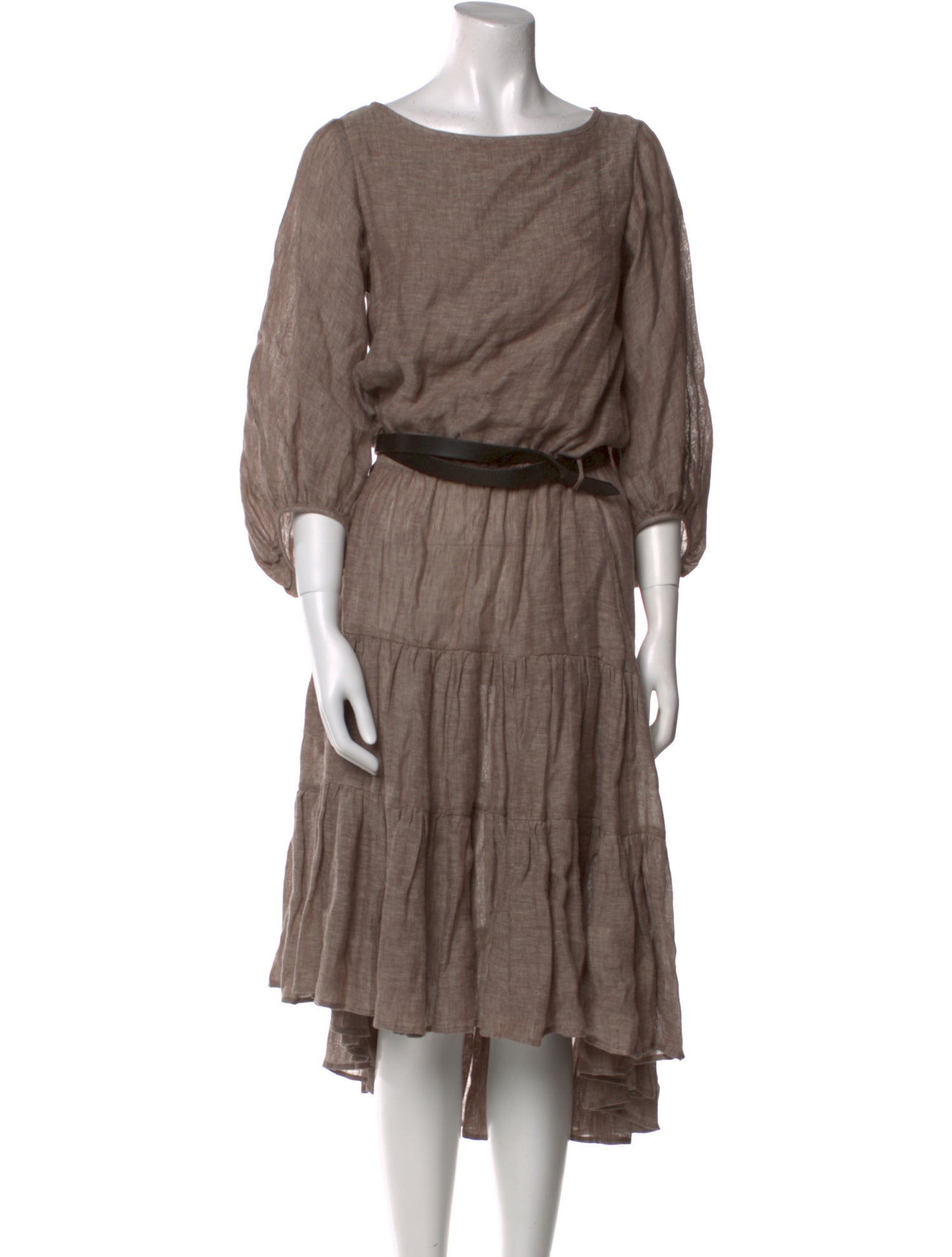 LOVE Binetti Bateau Neckline Midi Length Dress