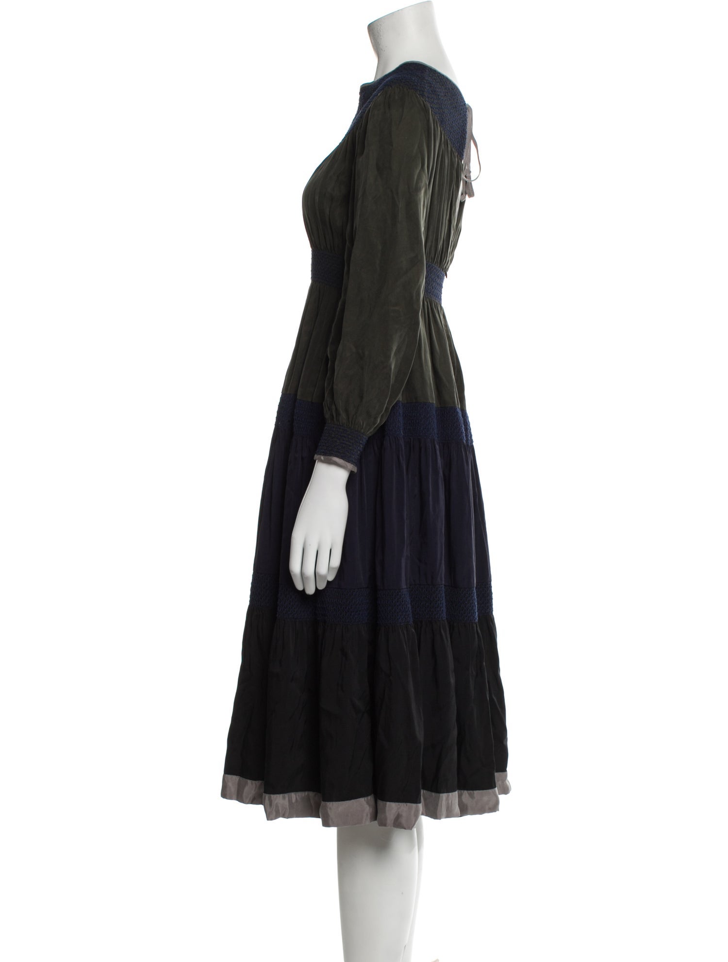 LOVE Binetti Silk Midi Length Dress