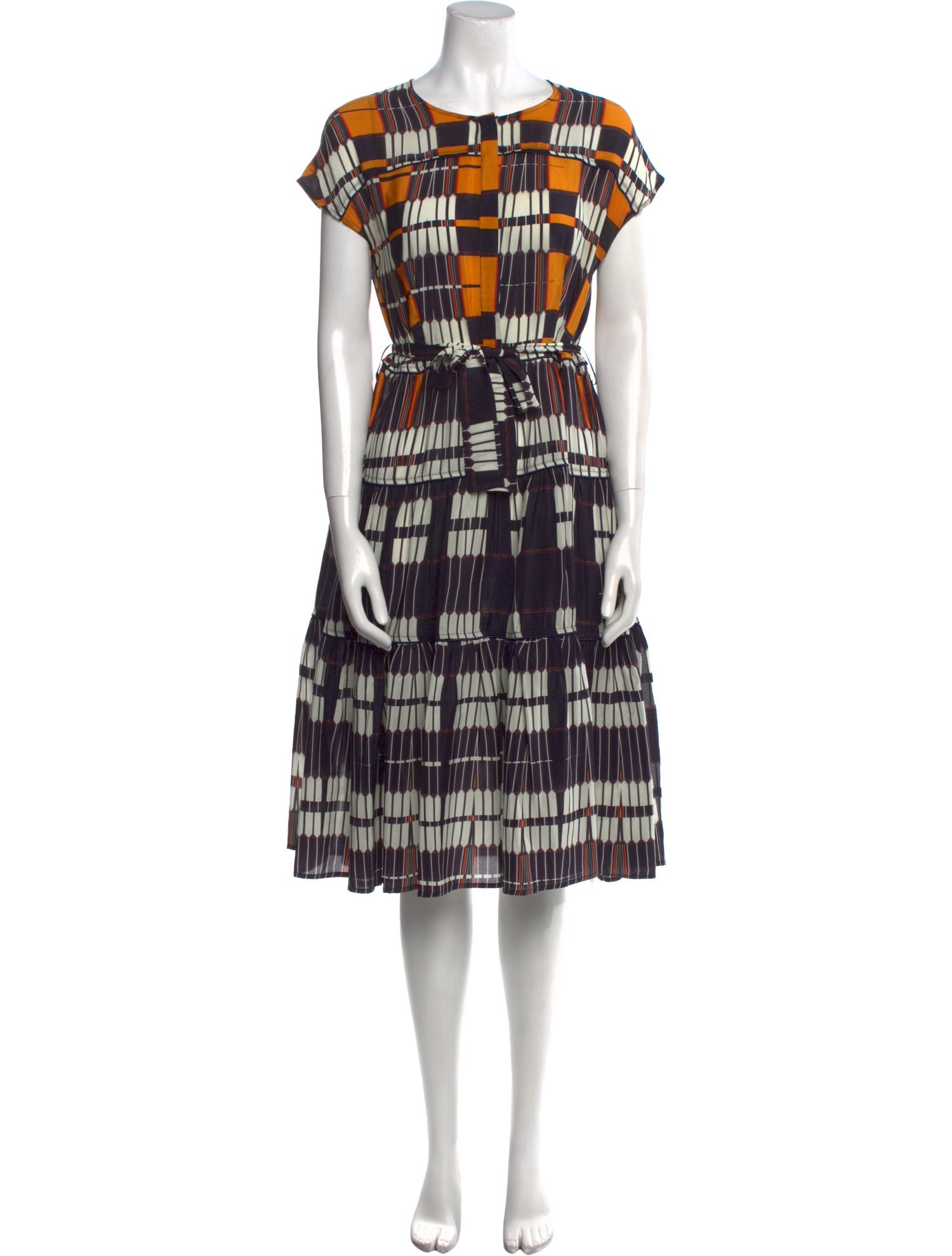 LOVE Binetti Silk Midi Length Dress