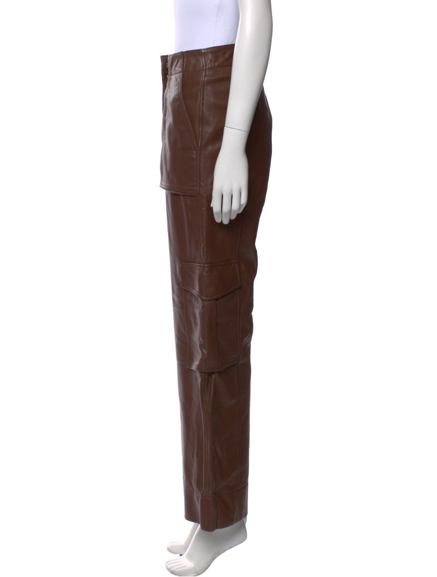 LOVE Binetti Leather Wide Leg Pants