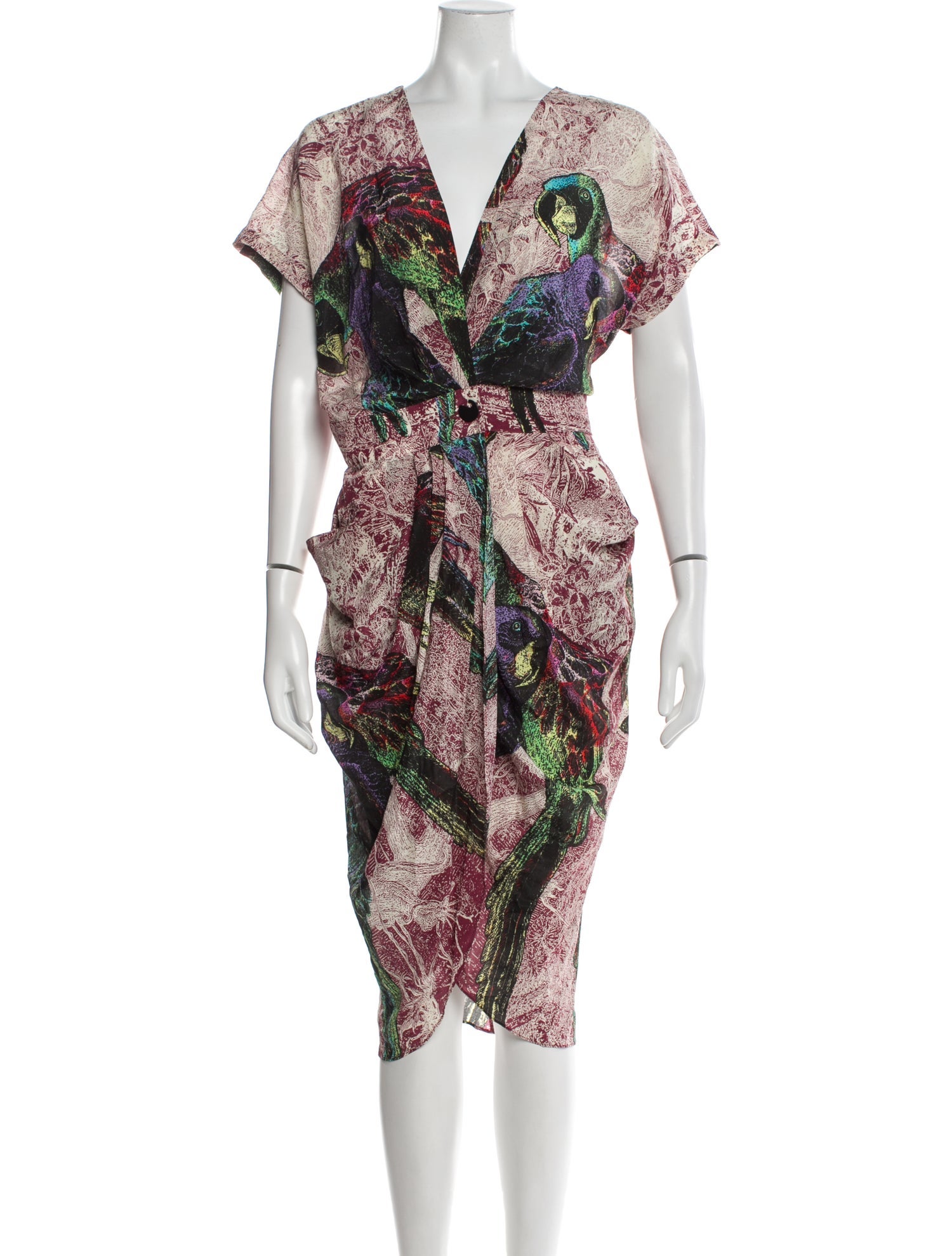 LOVE Binetti Silk Midi Length Dress