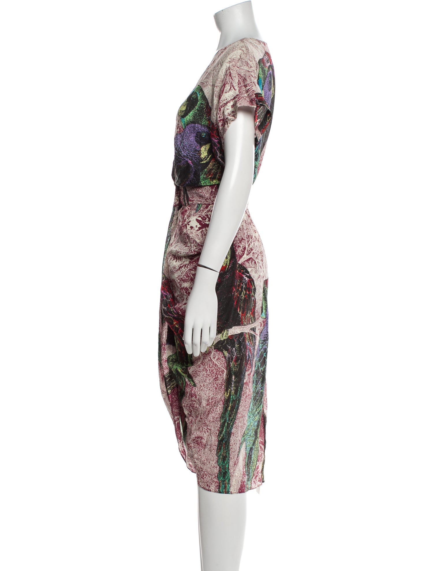 LOVE Binetti Silk Midi Length Dress