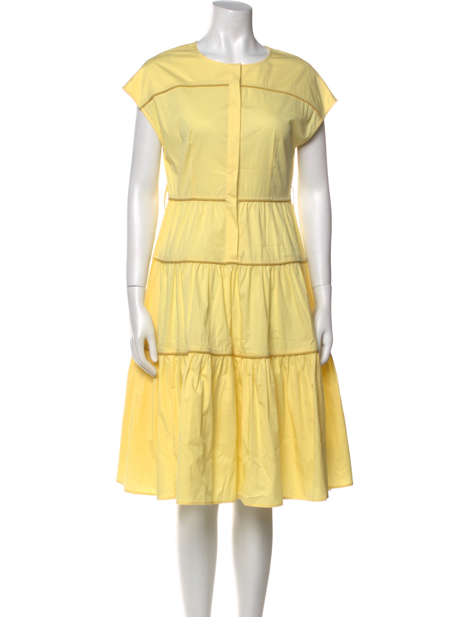 LOVE Binetti Crew Neck Knee-Length Dress