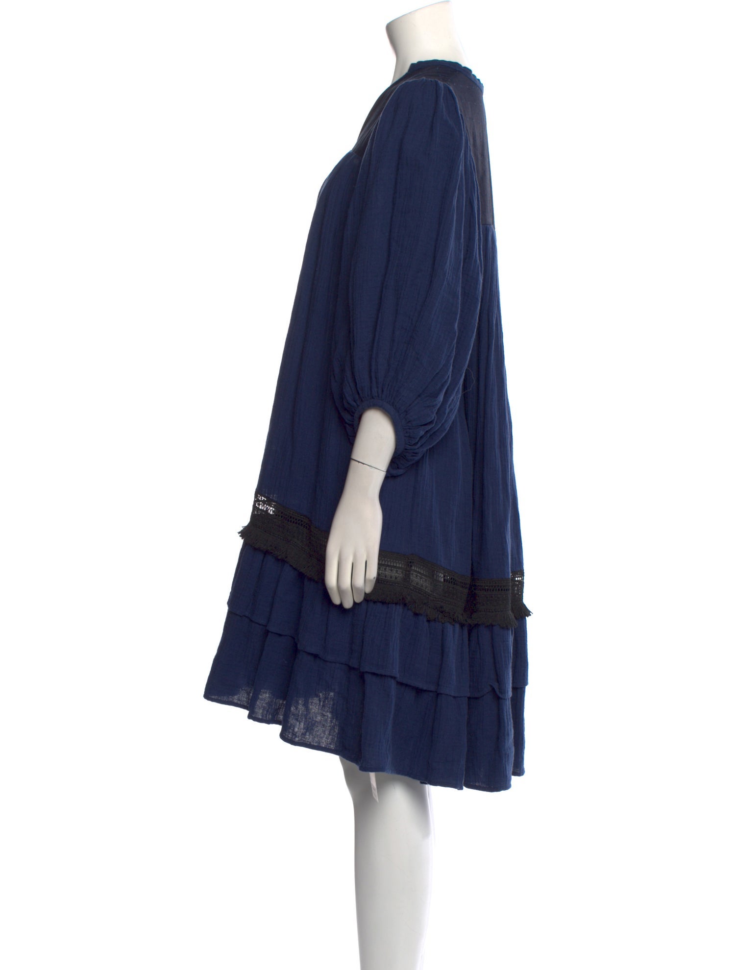 LOVE Binetti V-Neck Knee-Length Dress