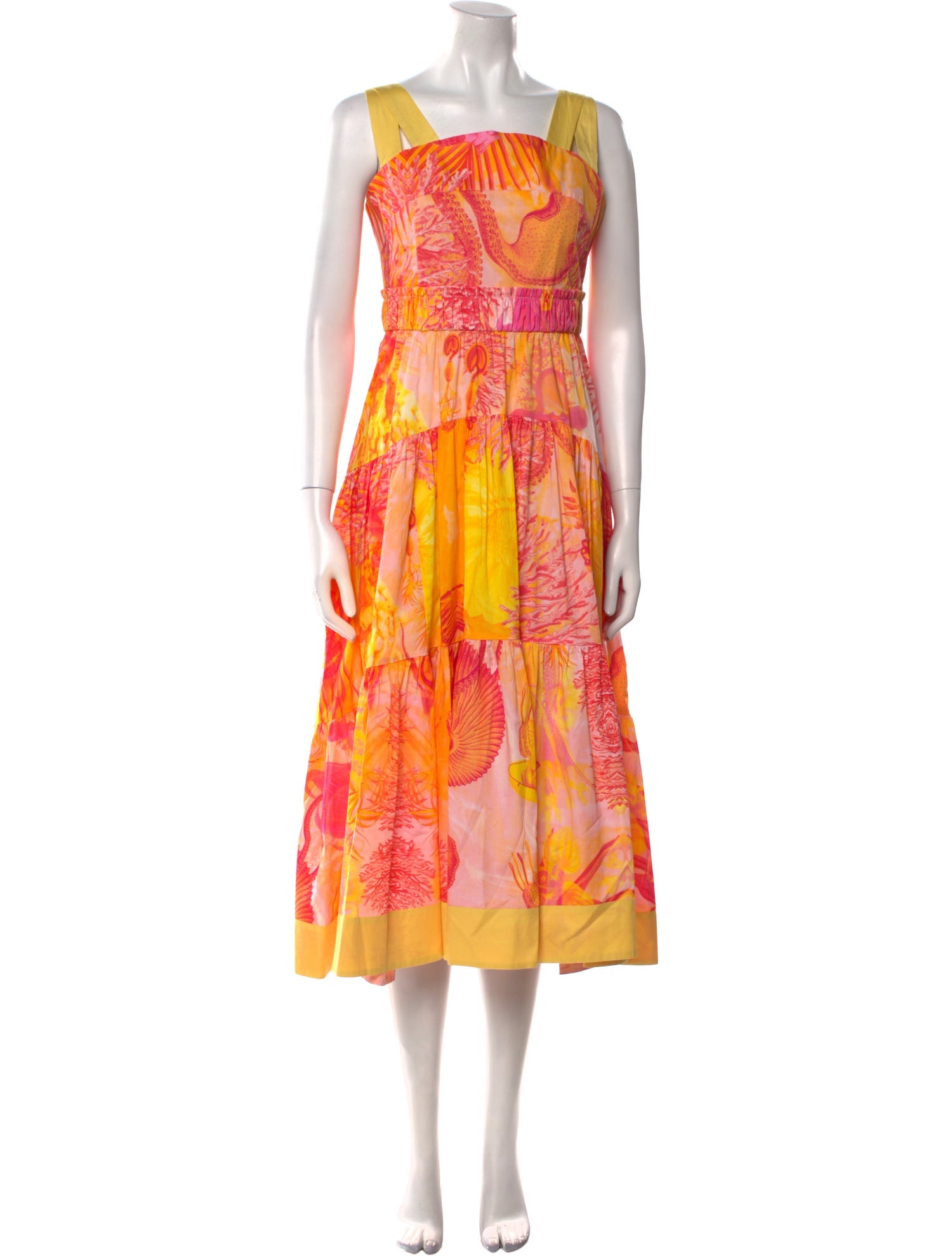 LOVE Binetti Printed Midi Length Dress