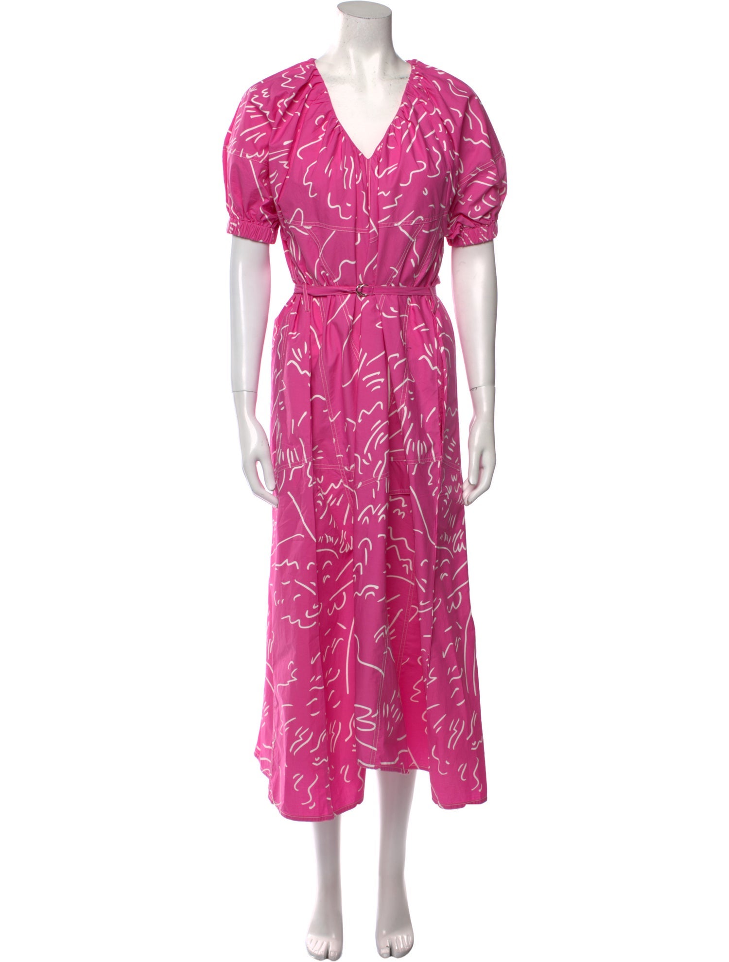 Lovebirds Floral Print Long Dress