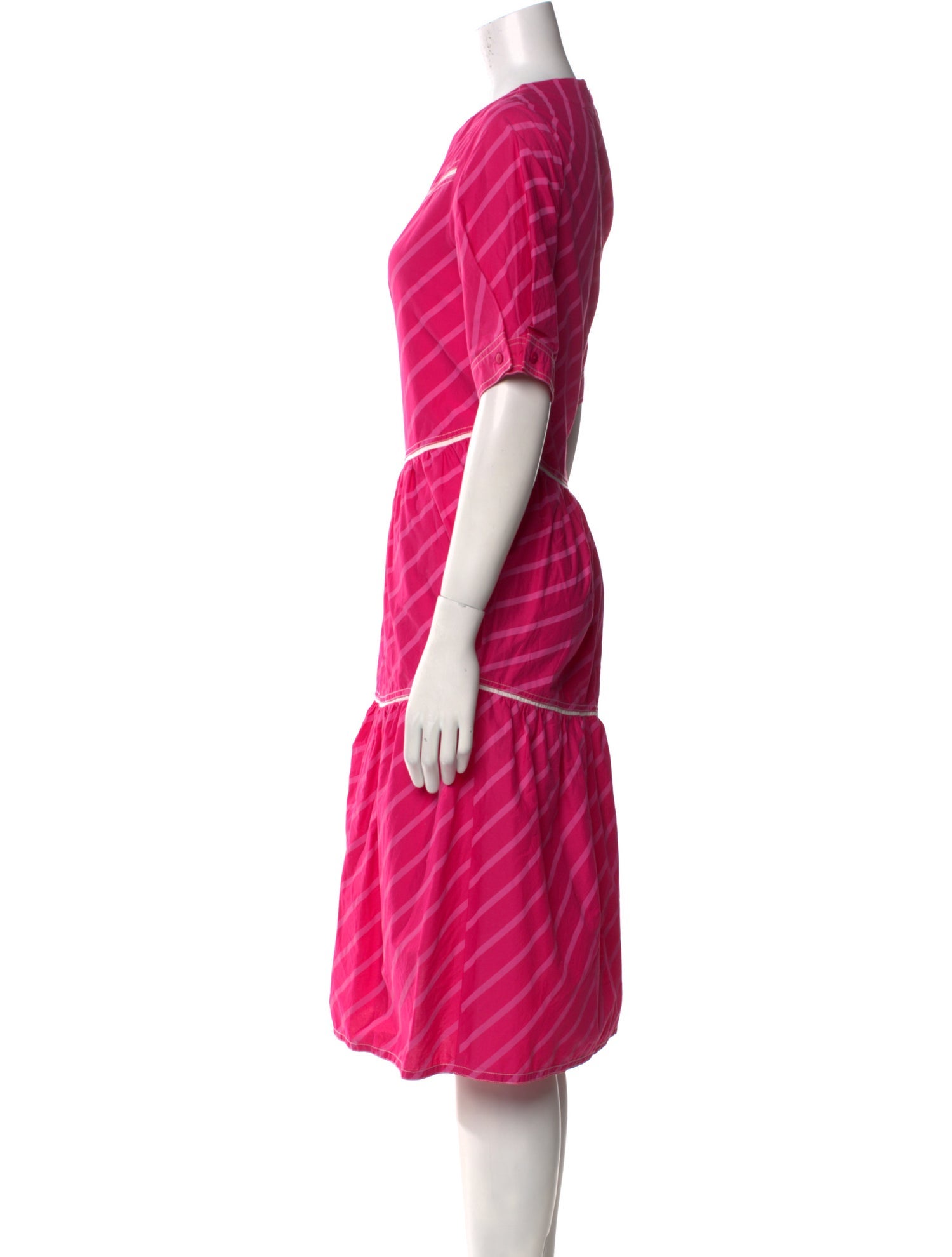 Lovebirds Striped Midi Length Dress