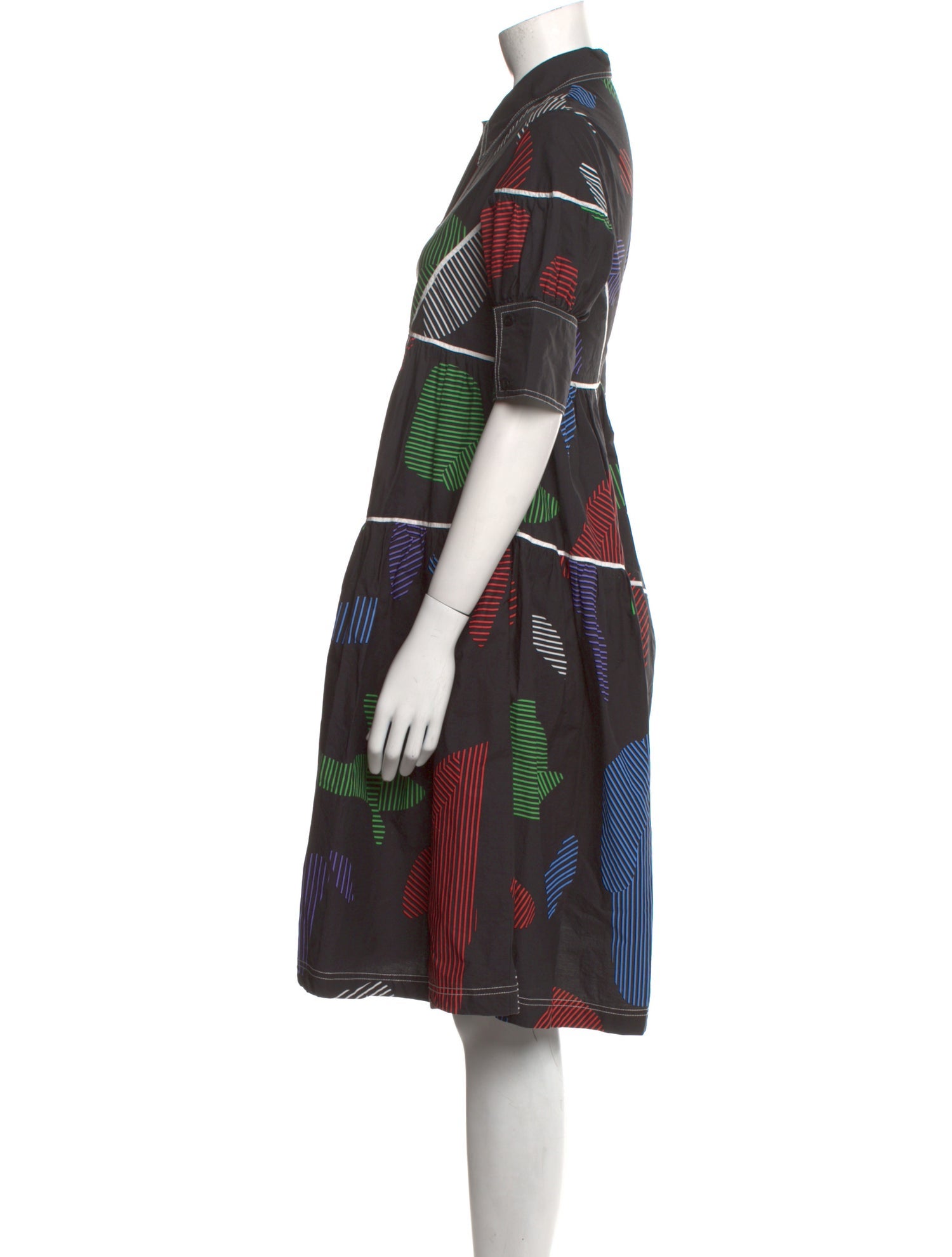 Lovebirds Printed Knee-Length Dress