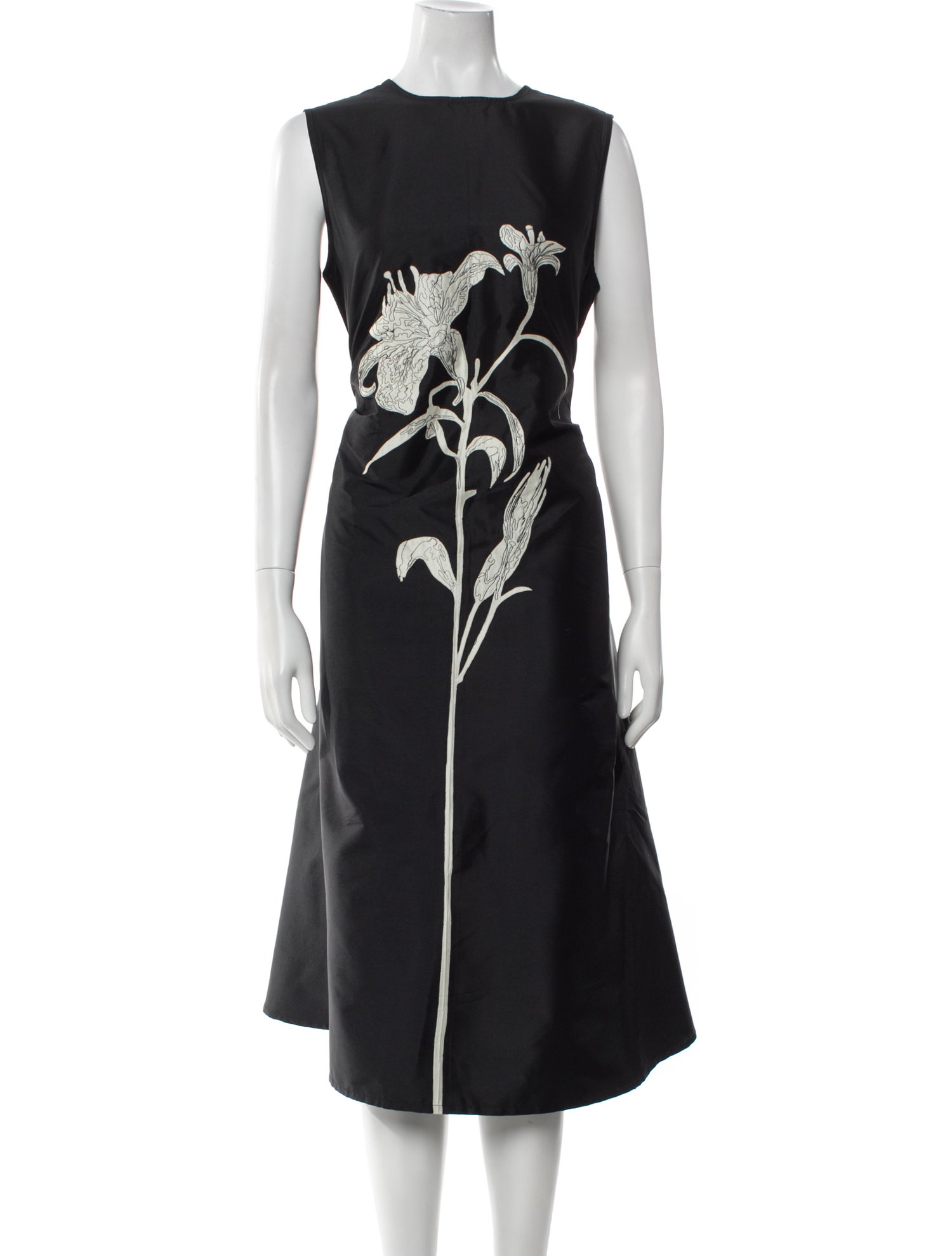 Lovebirds Silk Midi Length Dress w/ Tags