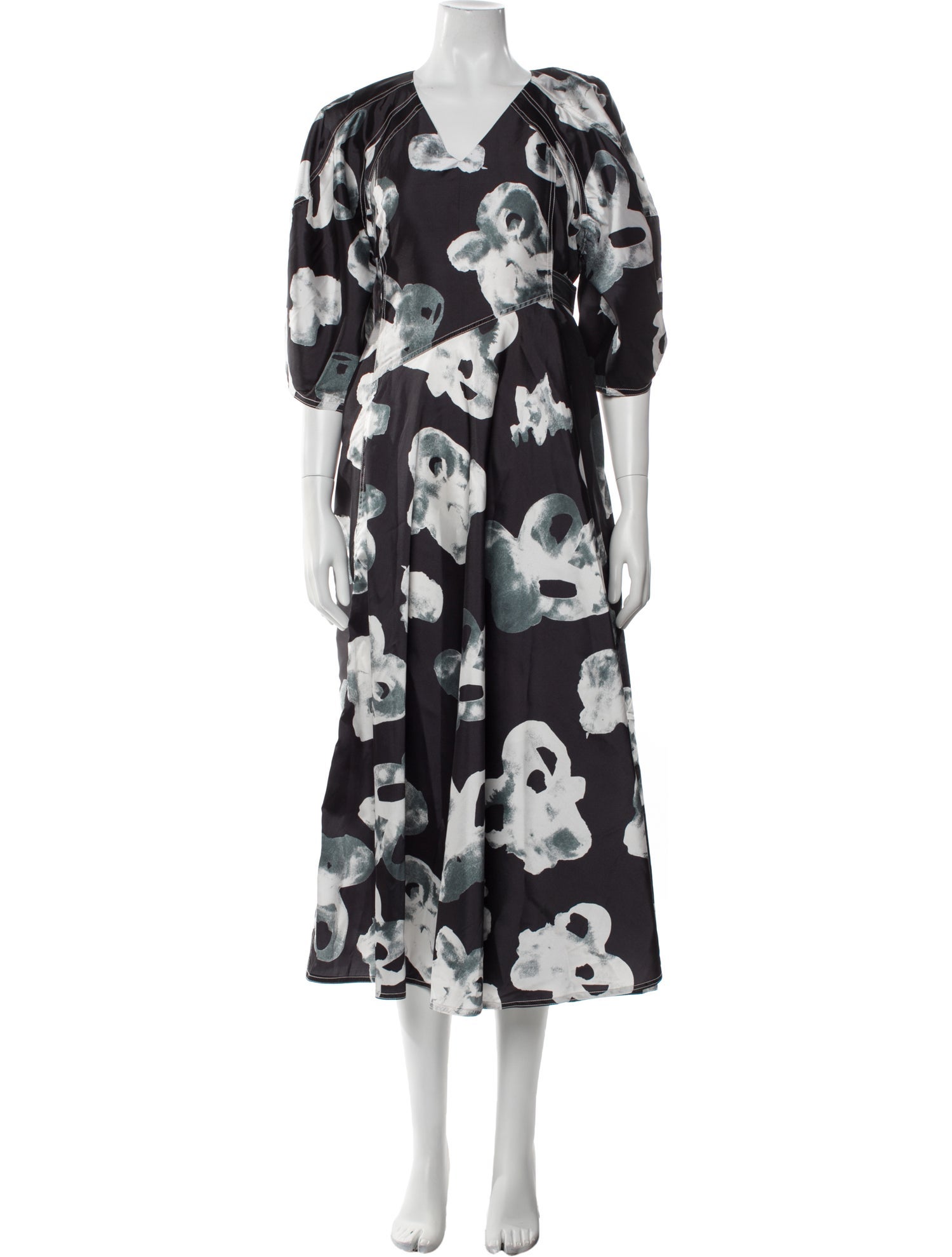 Lovebirds Floral Print Long Dress w/ Tags