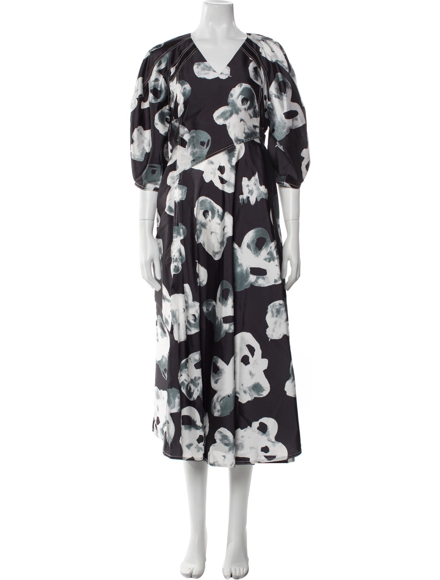 Lovebirds Floral Print Long Dress w/ Tags
