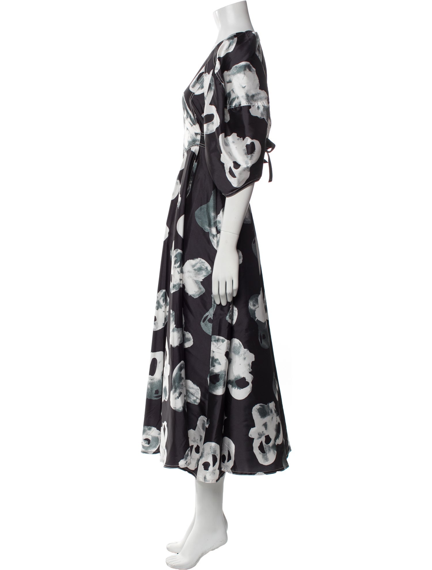 Lovebirds Floral Print Long Dress w/ Tags