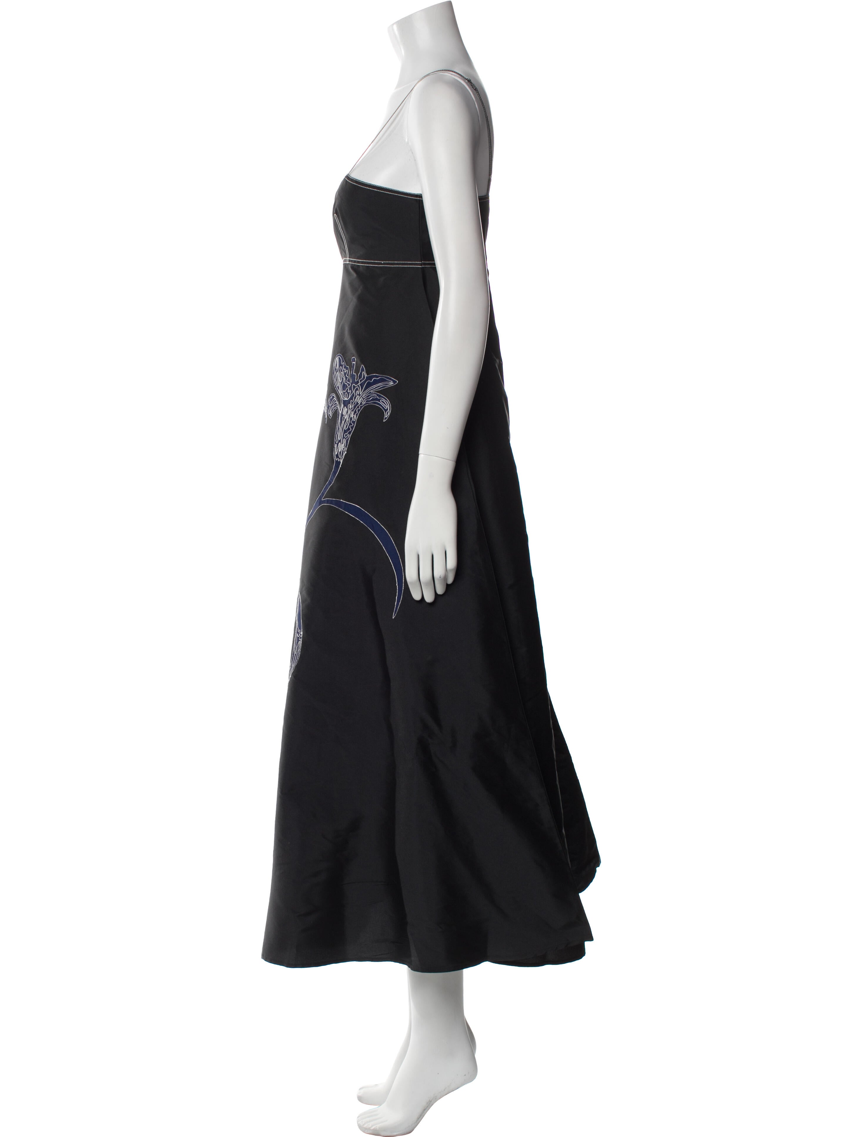 Lovebirds Silk Long Dress