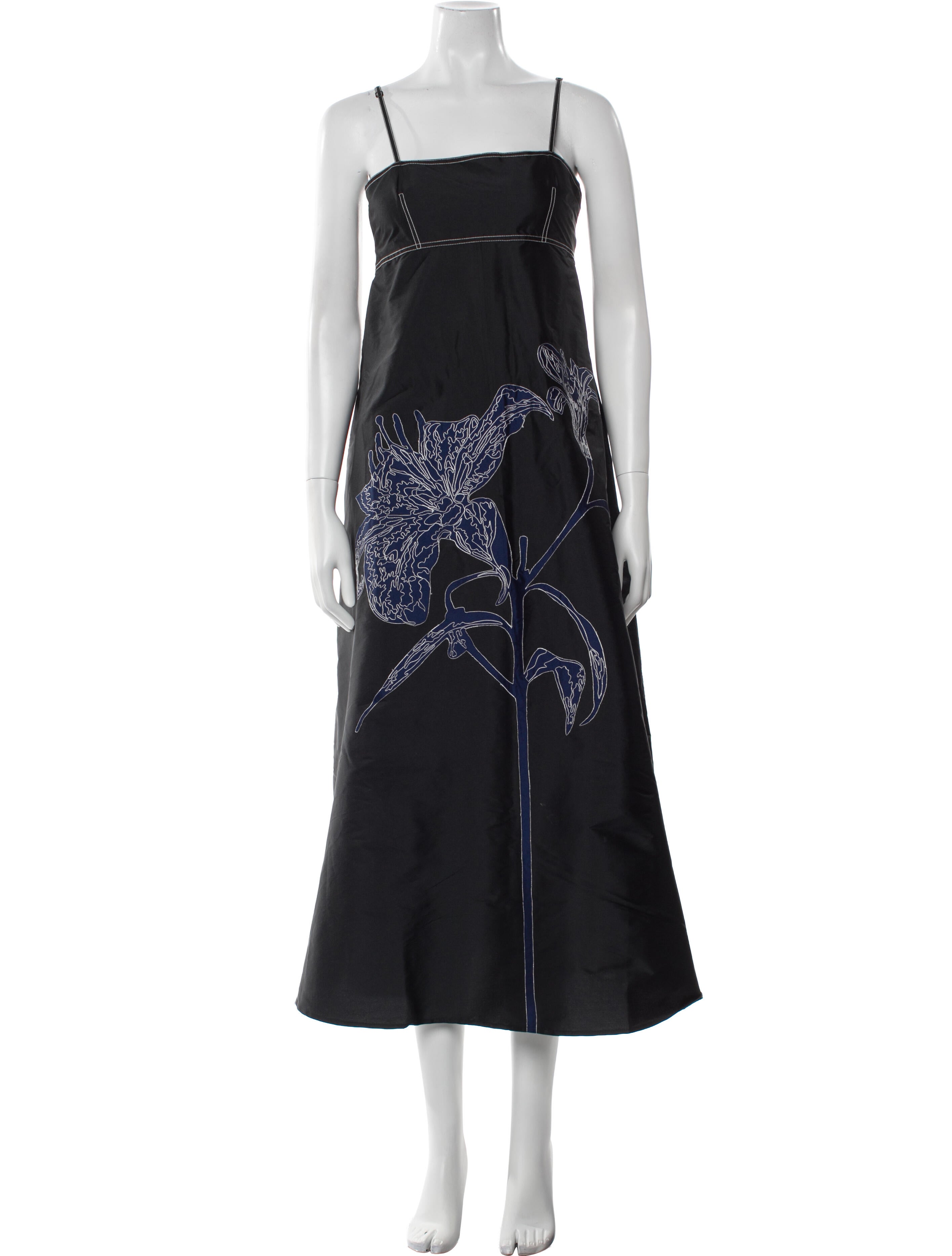 Lovebirds Silk Long Dress