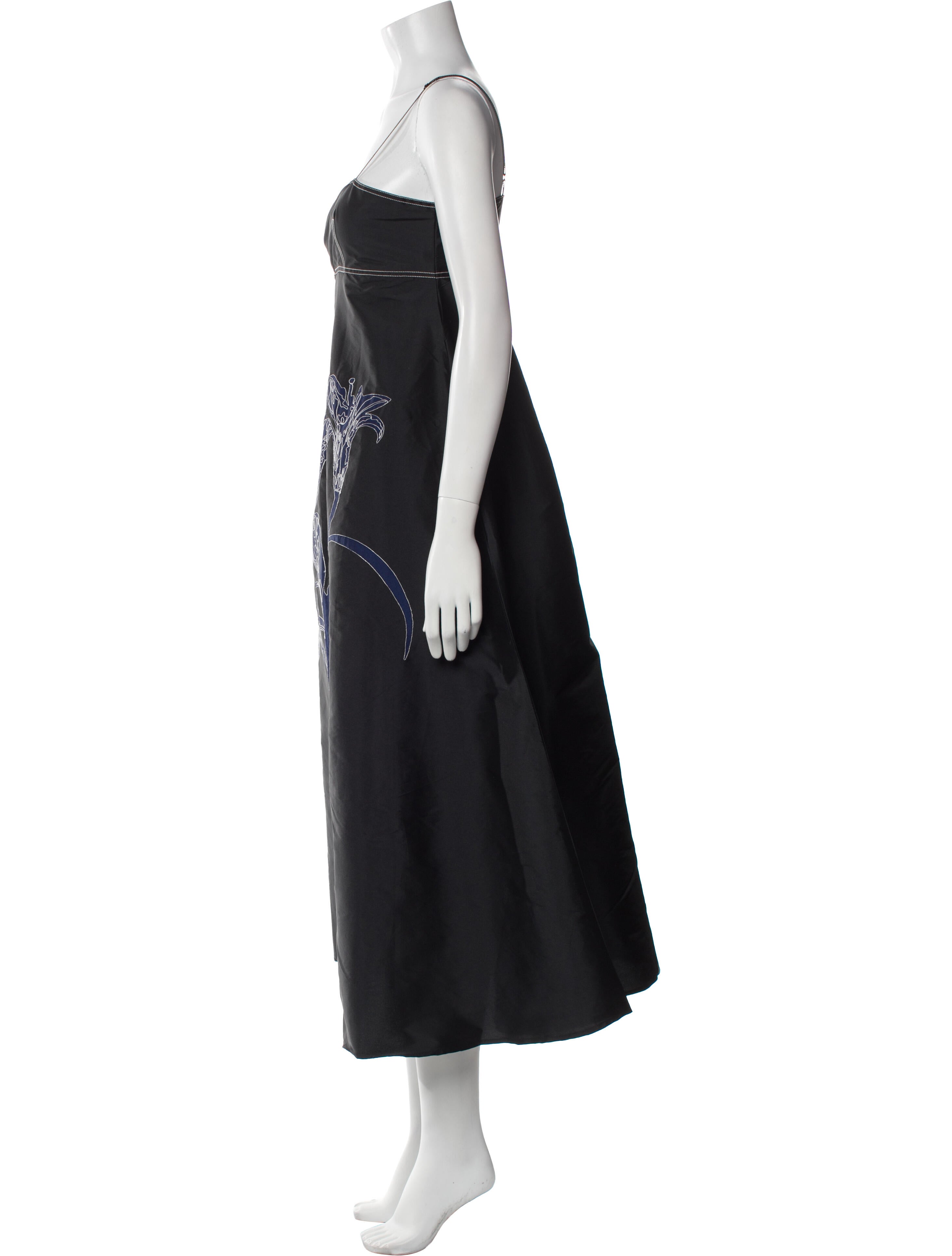 Lovebirds Silk Long Dress