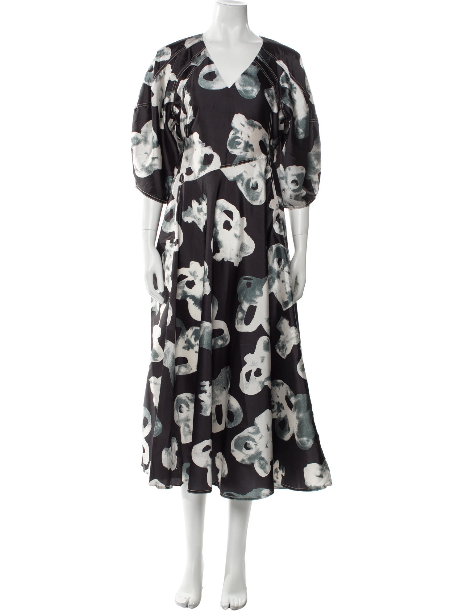 Lovebirds Floral Print Long Dress