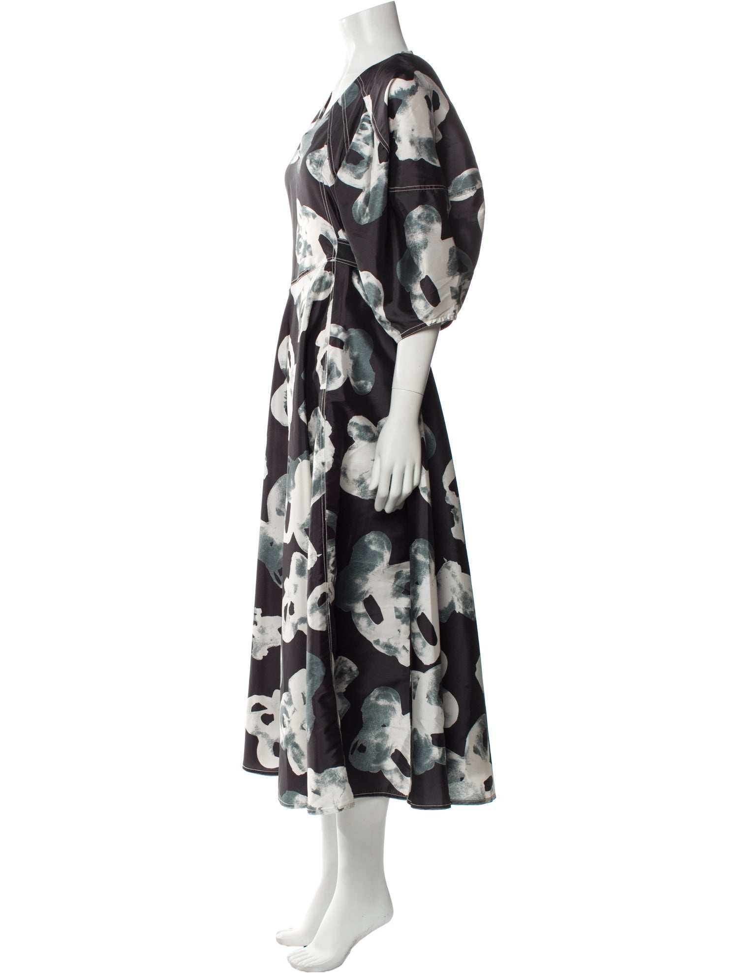 Lovebirds Floral Print Long Dress
