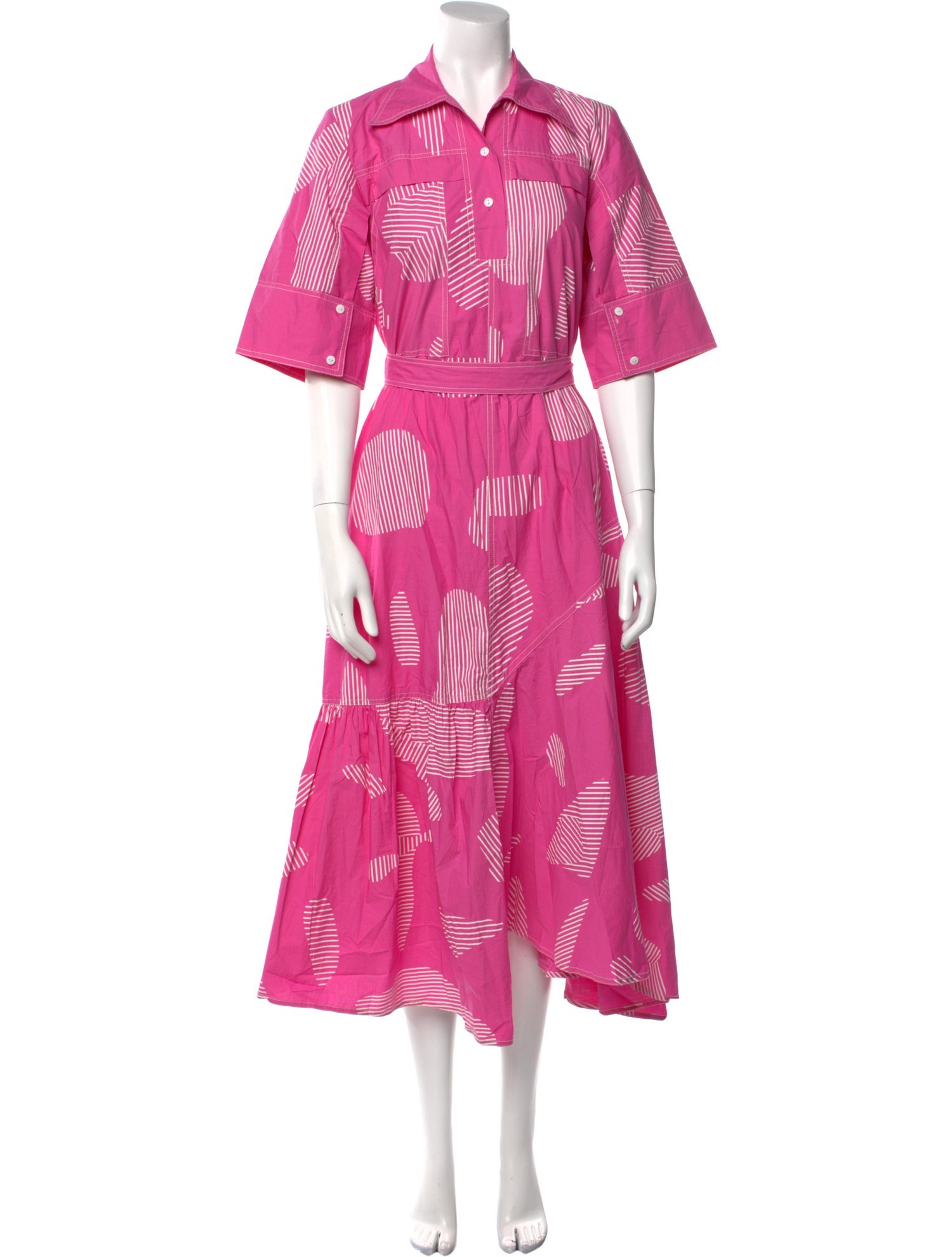 Lovebirds Printed Midi Length Dress