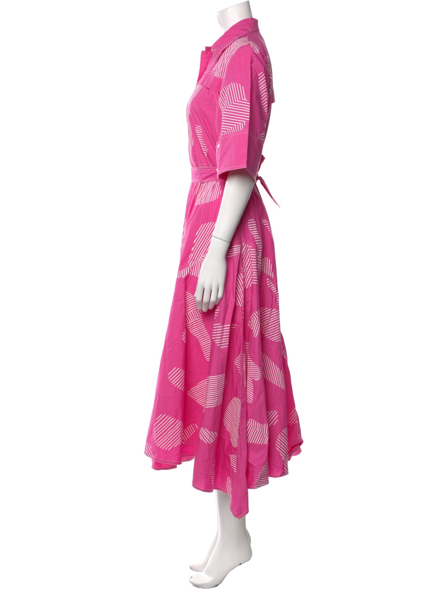 Lovebirds Printed Midi Length Dress