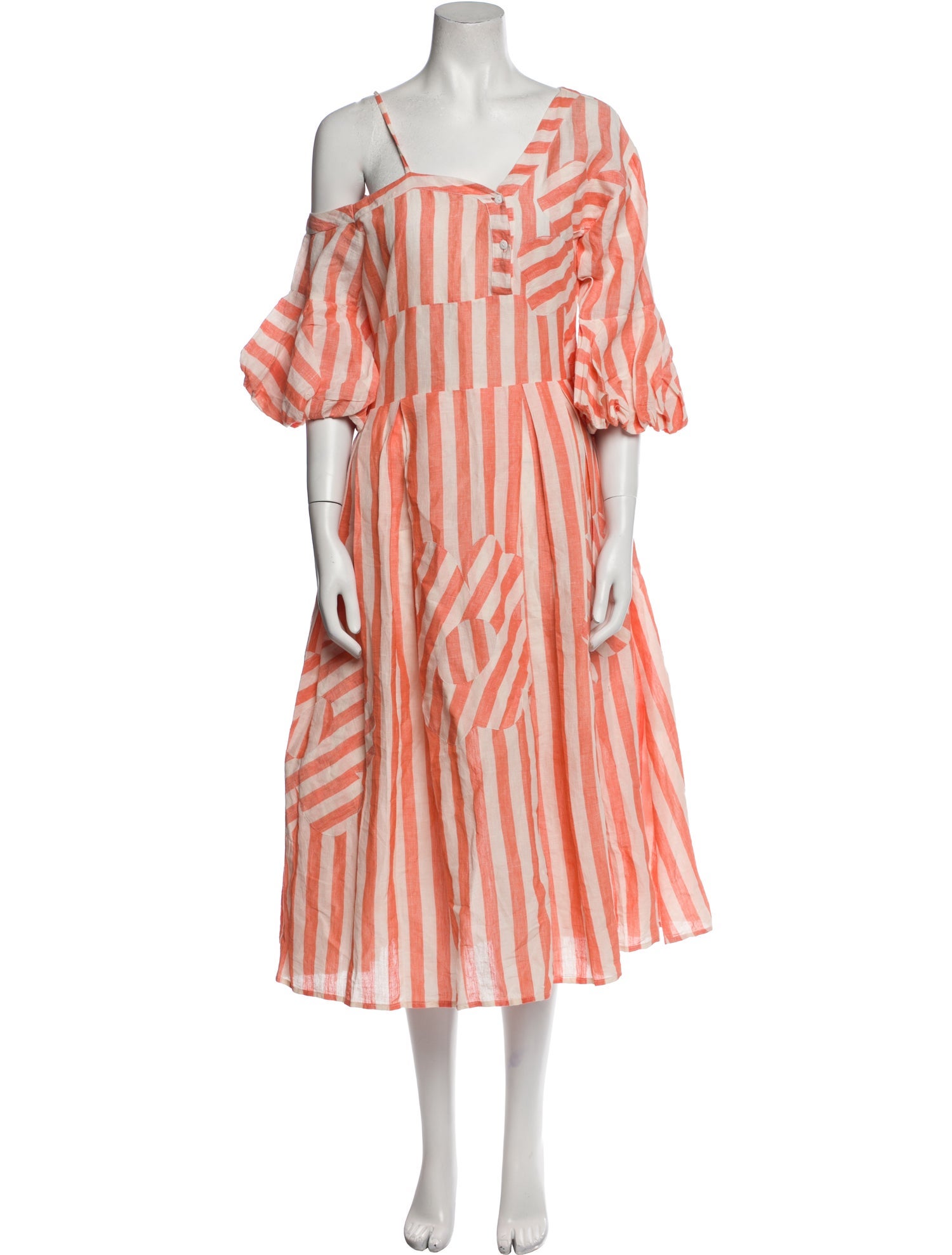 Lovebirds Linen Midi Length Dress w/ Tags