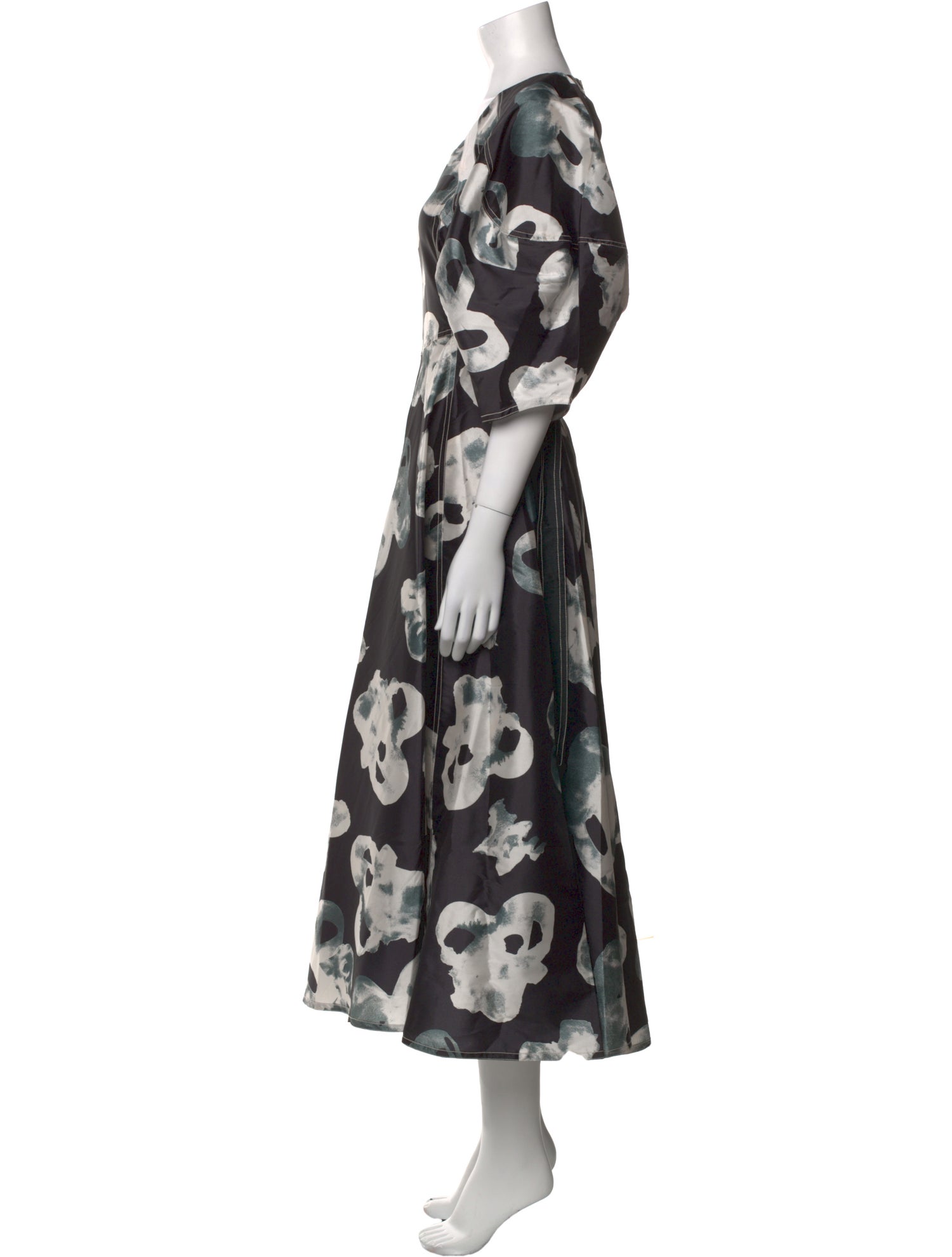 Lovebirds Floral Print Long Dress