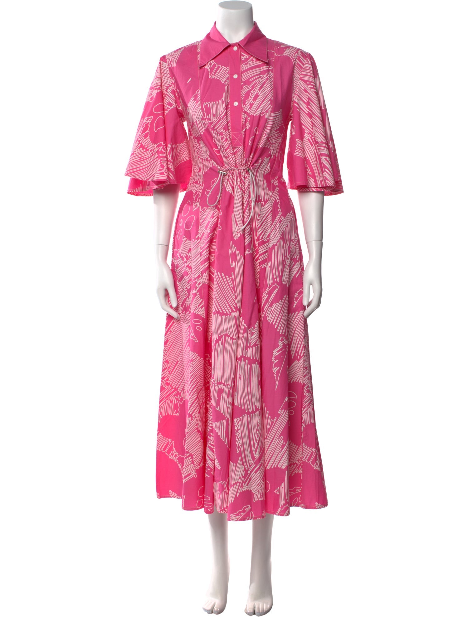 Lovebirds Printed Long Dress w/ Tags