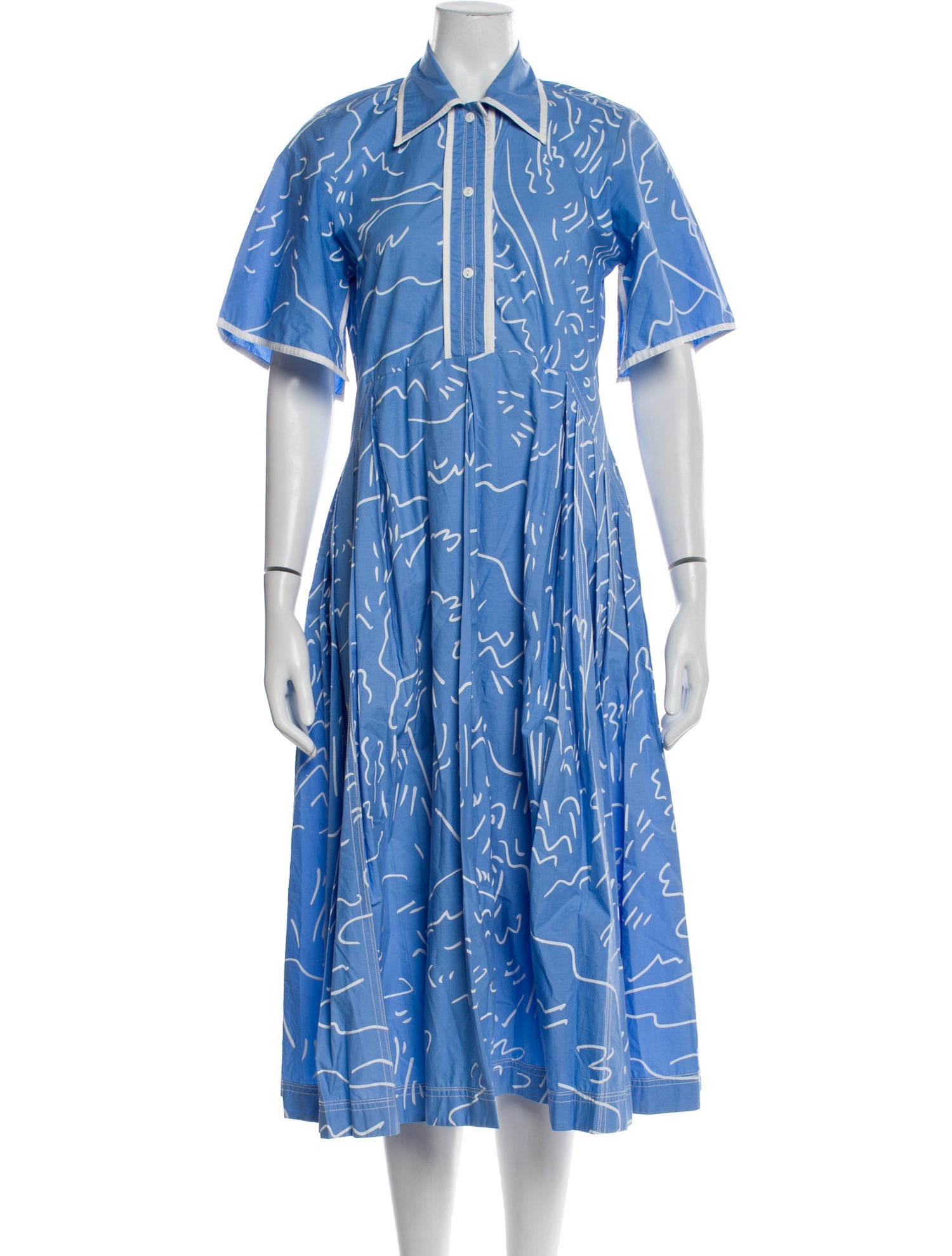 Lovebirds Printed Midi Length Dress