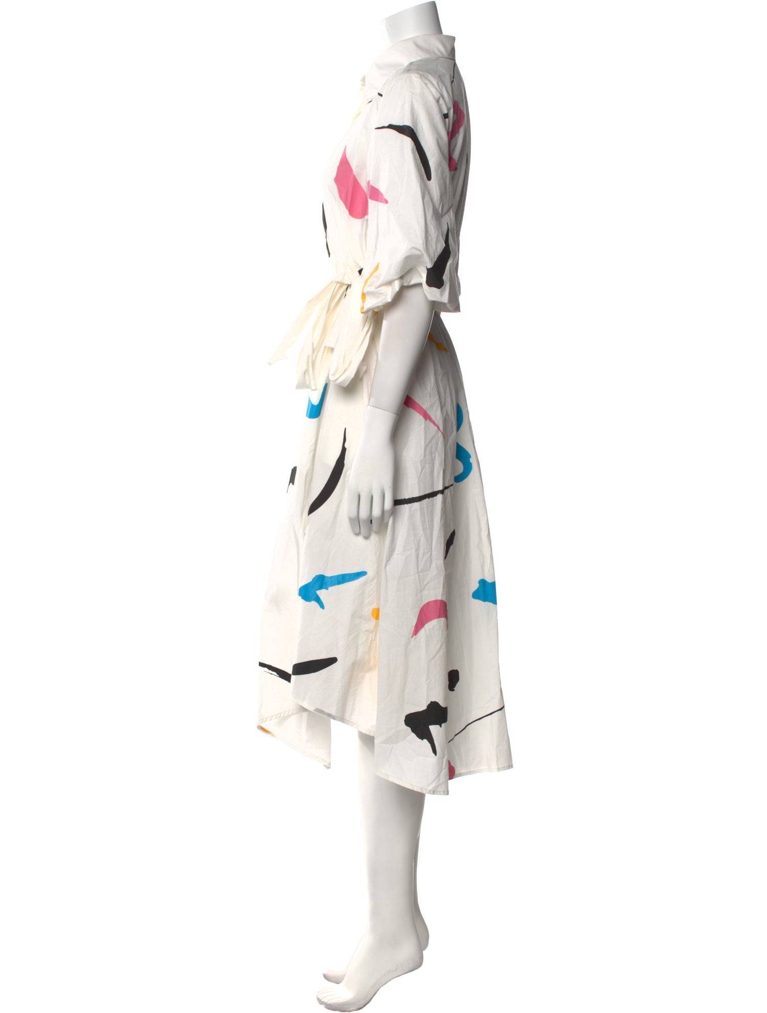 Lovebirds Printed Knee-Length Dress