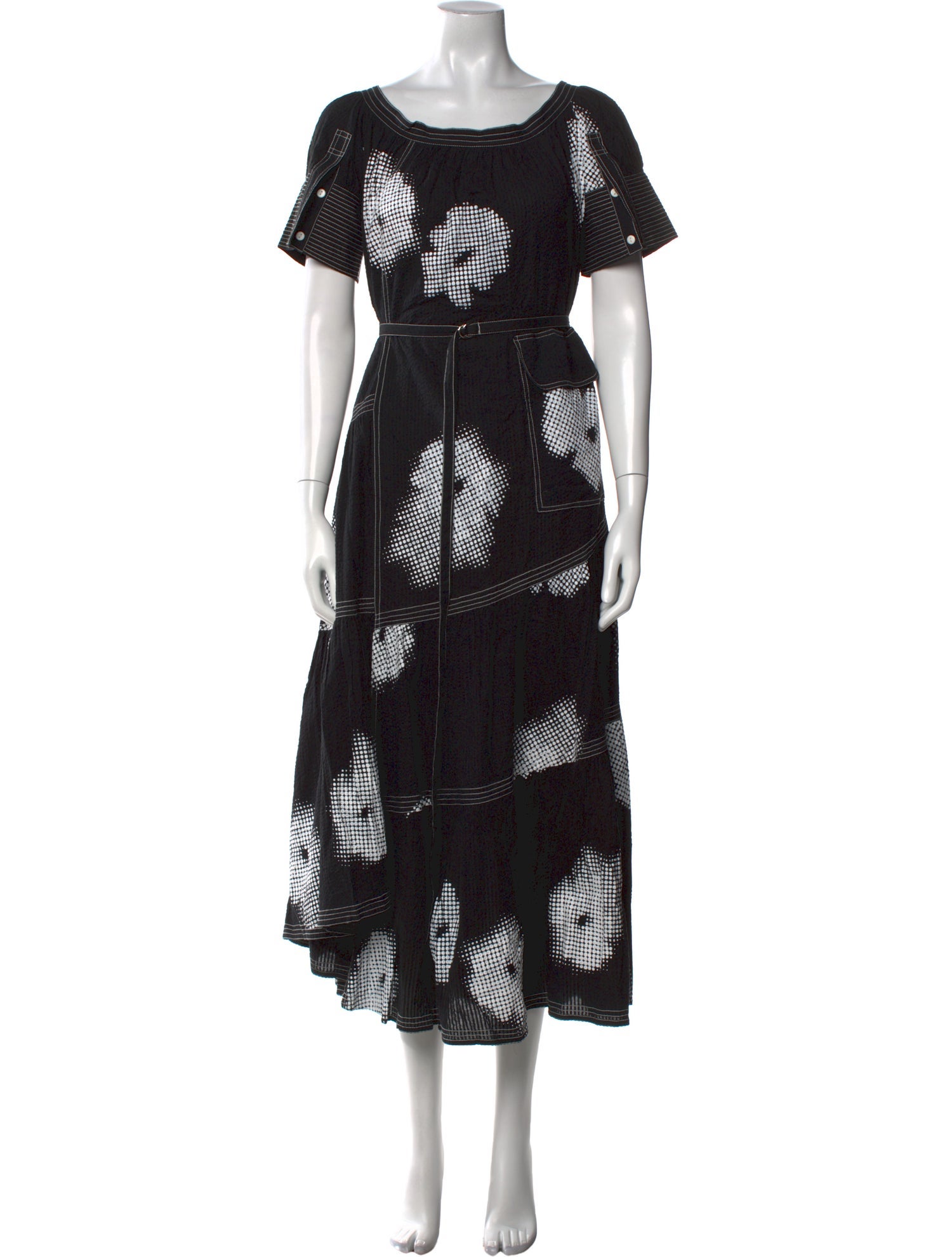 Lovebirds Printed Long Dress w/ Tags