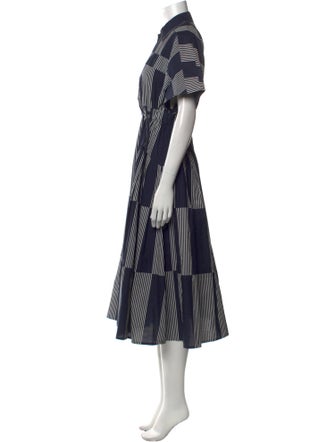 Lovebirds Striped Midi Length Dress