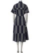 Lovebirds Striped Midi Length Dress