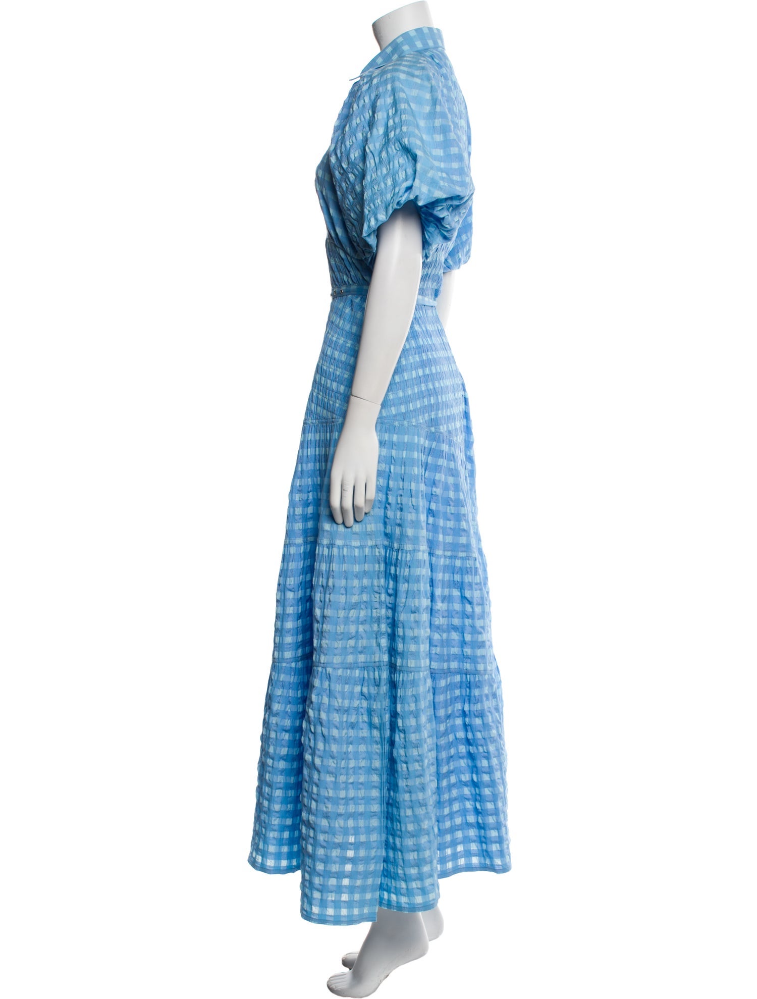 Lovebirds Plaid Print Long Dress w/ Tags