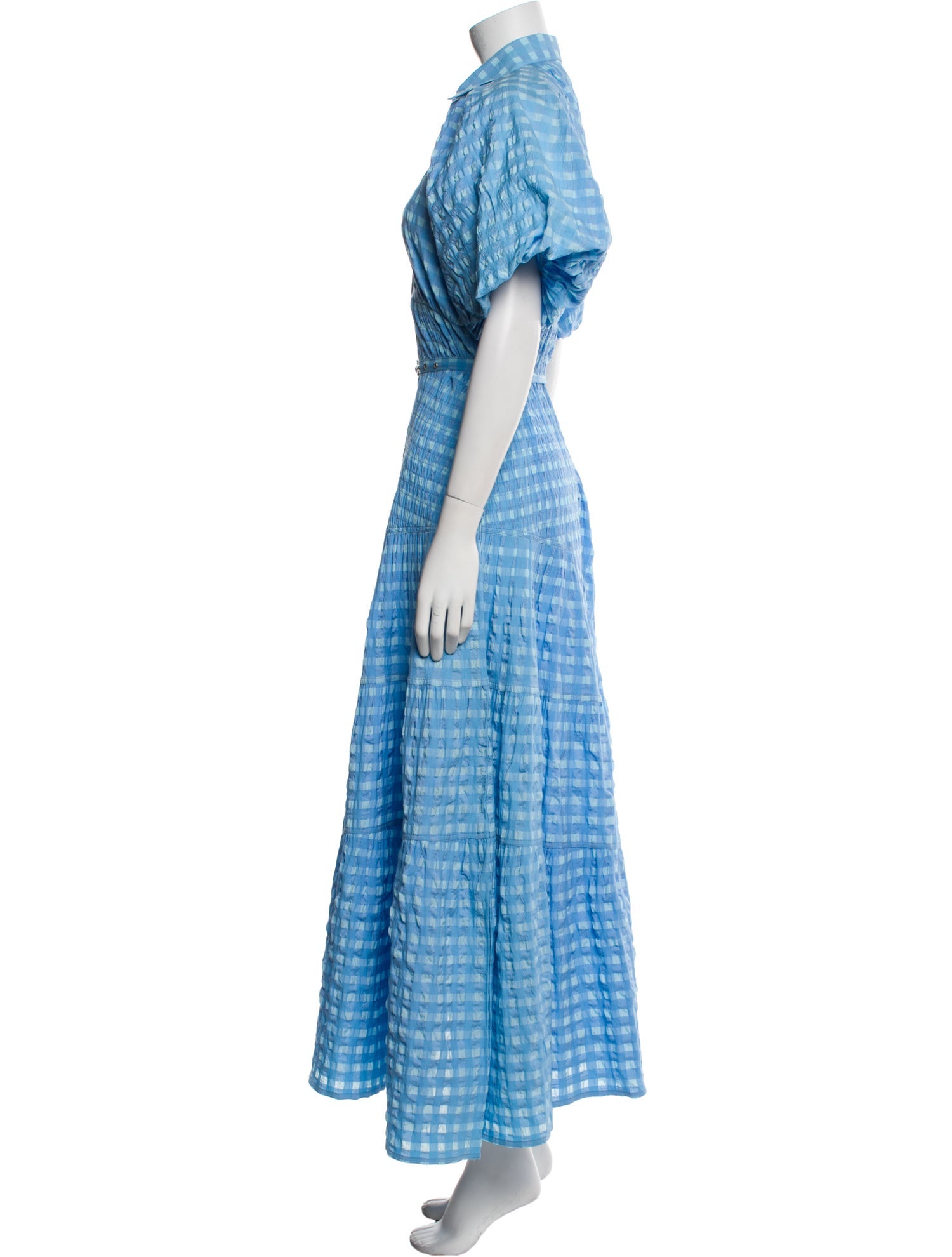 Lovebirds Plaid Print Long Dress w/ Tags