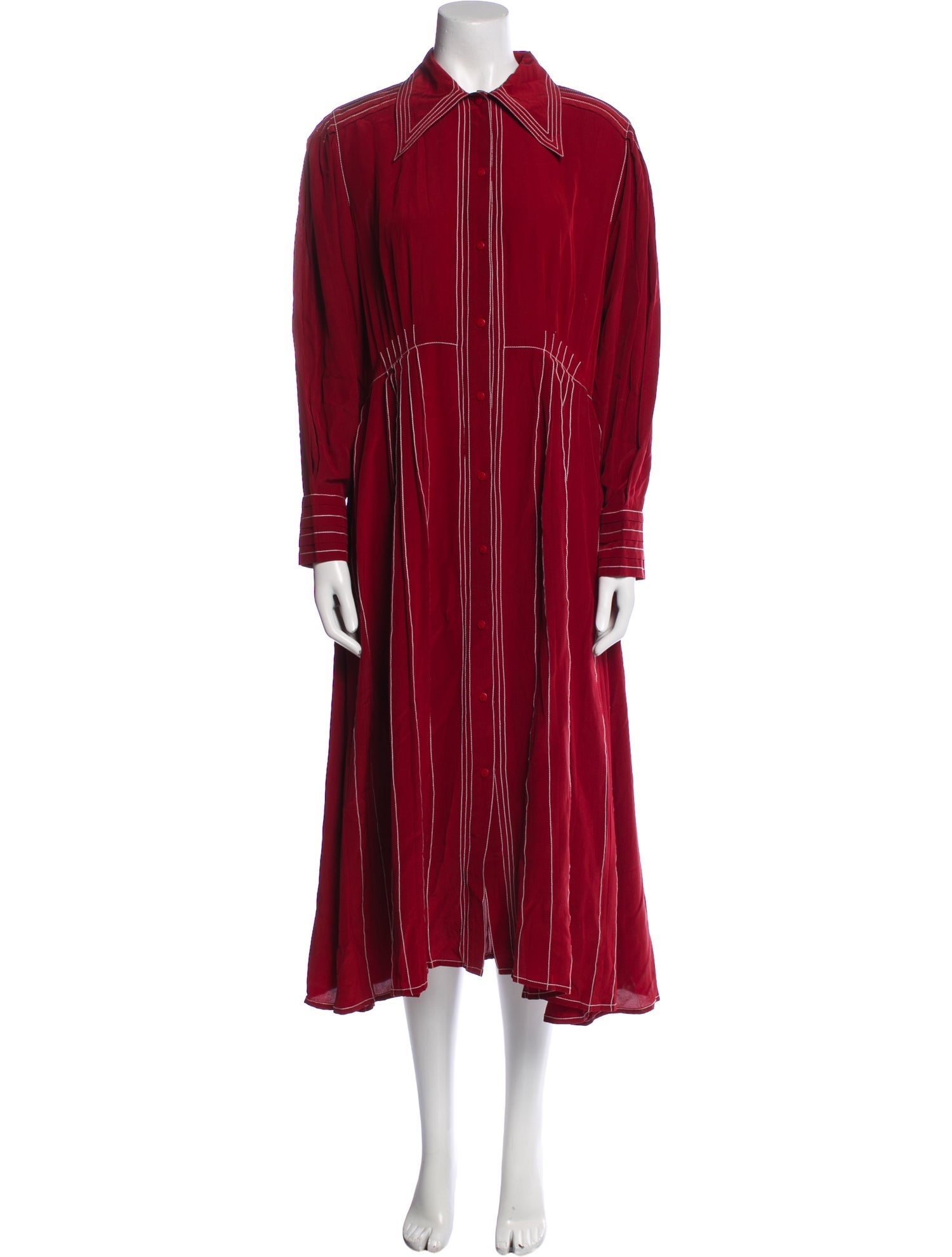 Lovebirds Silk Midi Length Dress