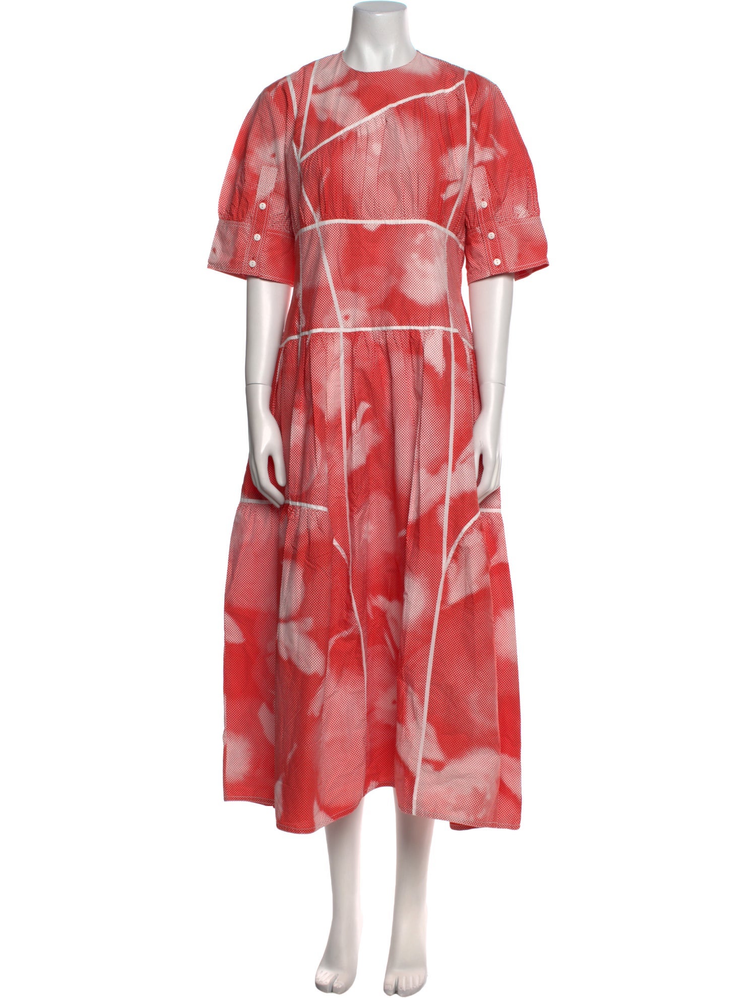 Lovebirds Printed Long Dress